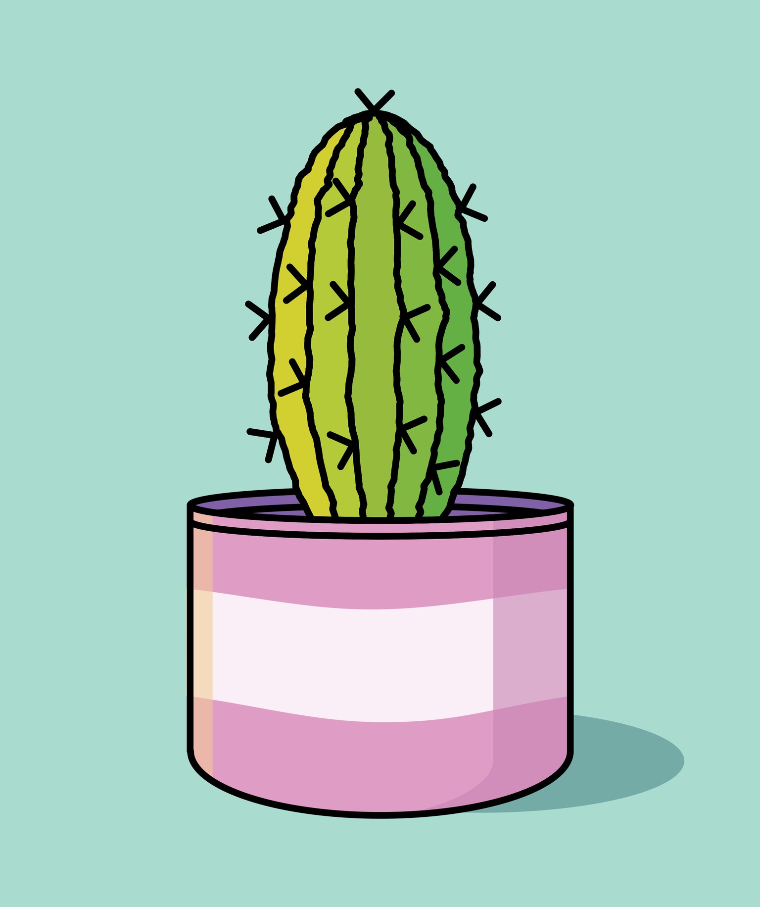 Cactus Illustration - image 2 - student project