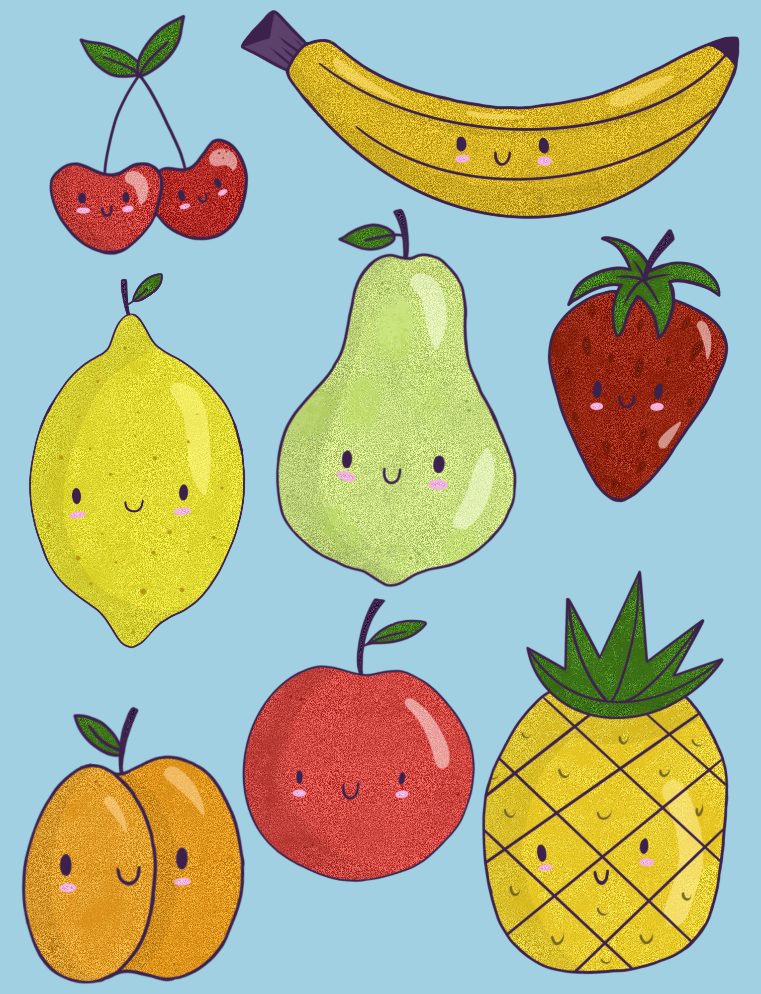 cute fruits - image 1 - student project