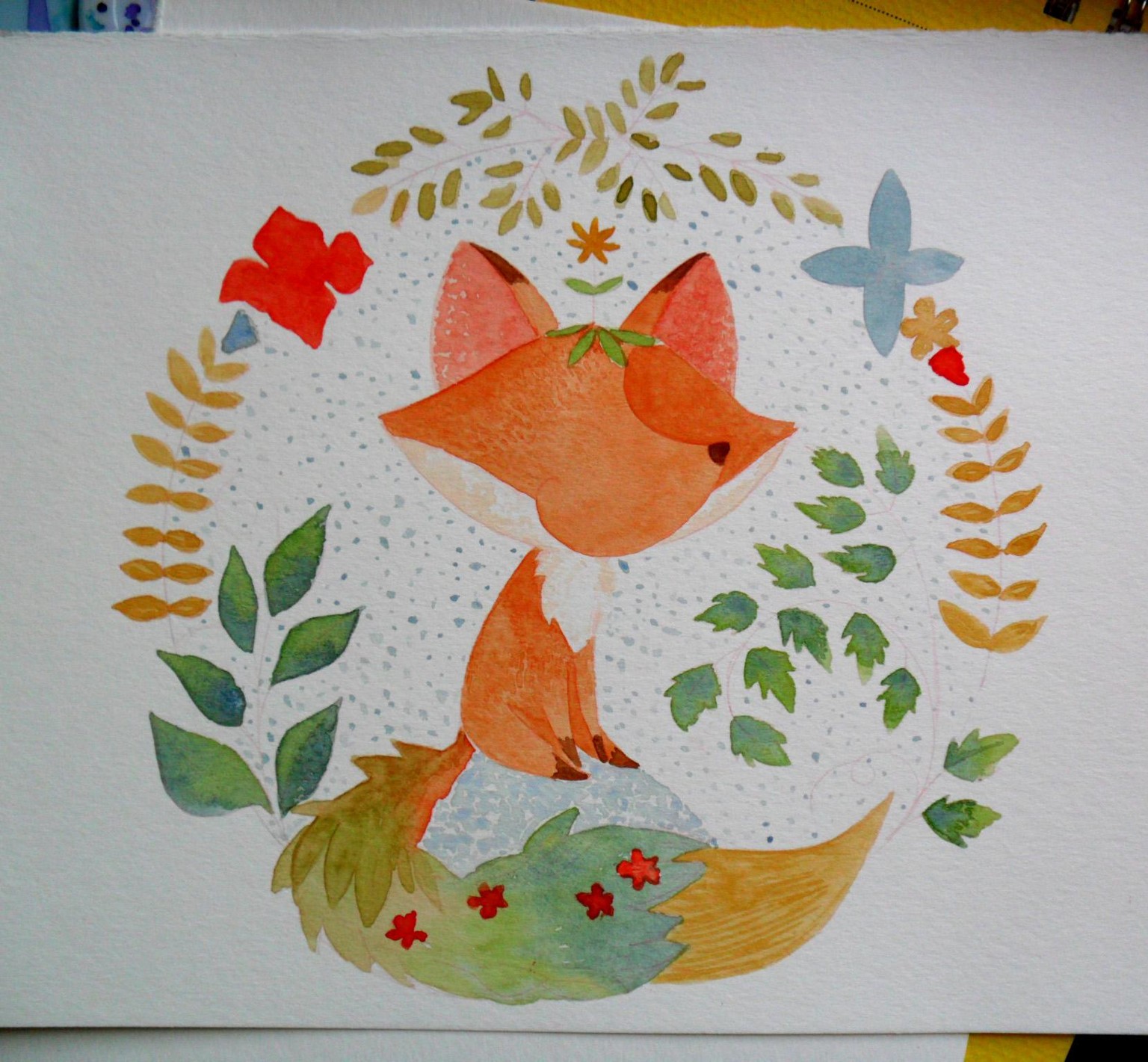 floral fox - image 3 - student project