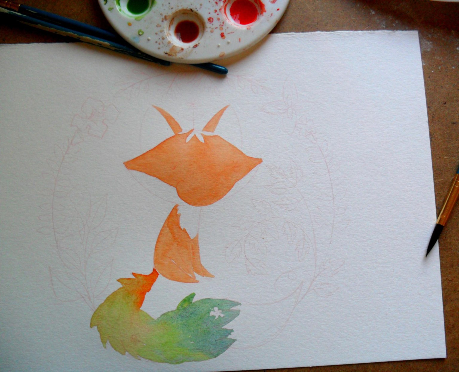floral fox - image 2 - student project