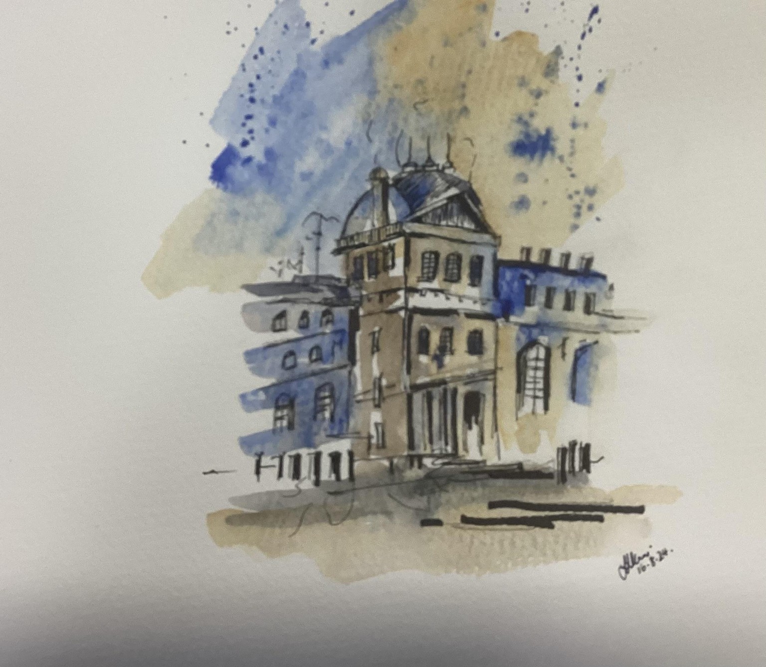 Urban sketching - image 3 - student project
