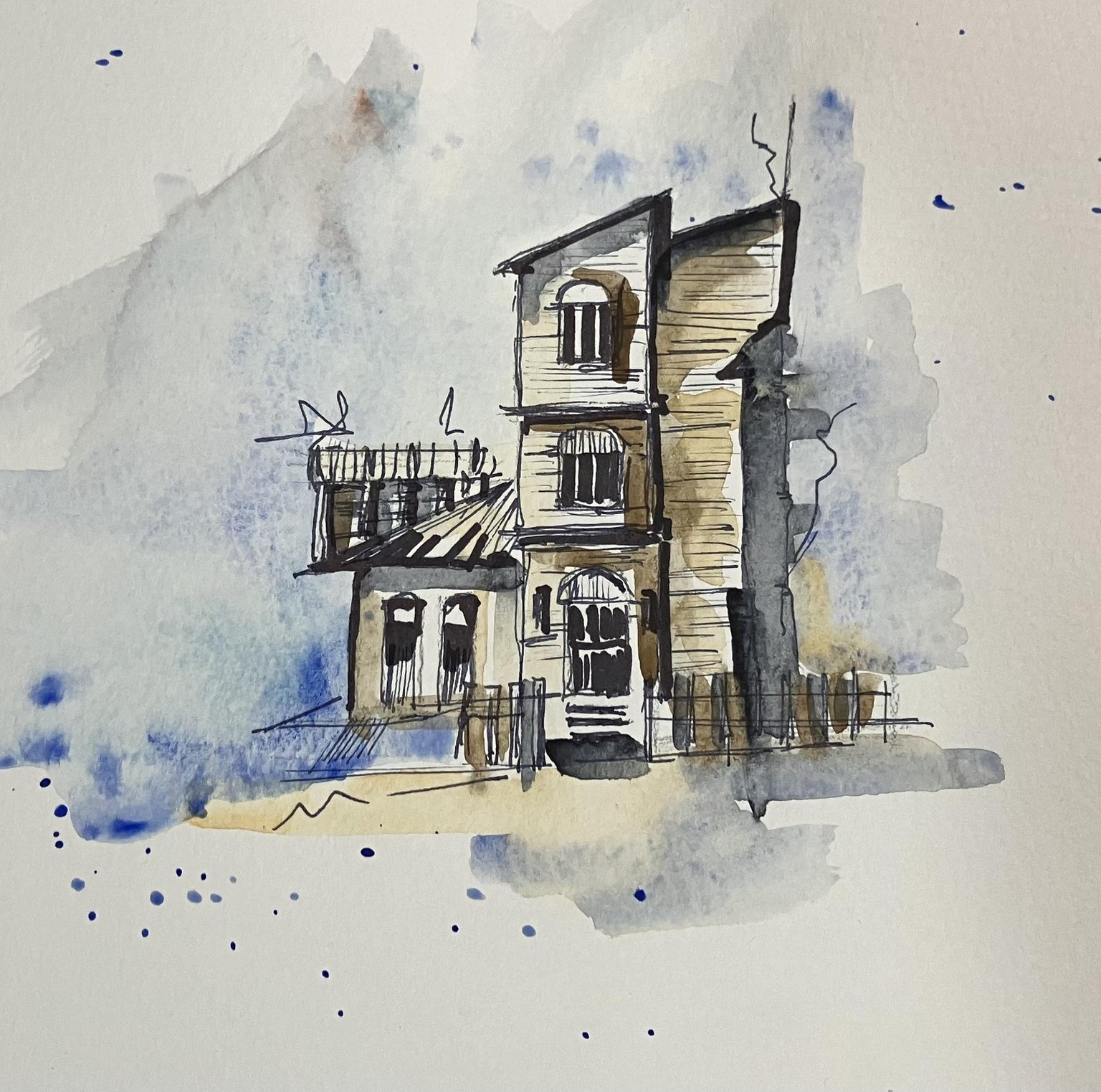 Urban sketching - image 2 - student project