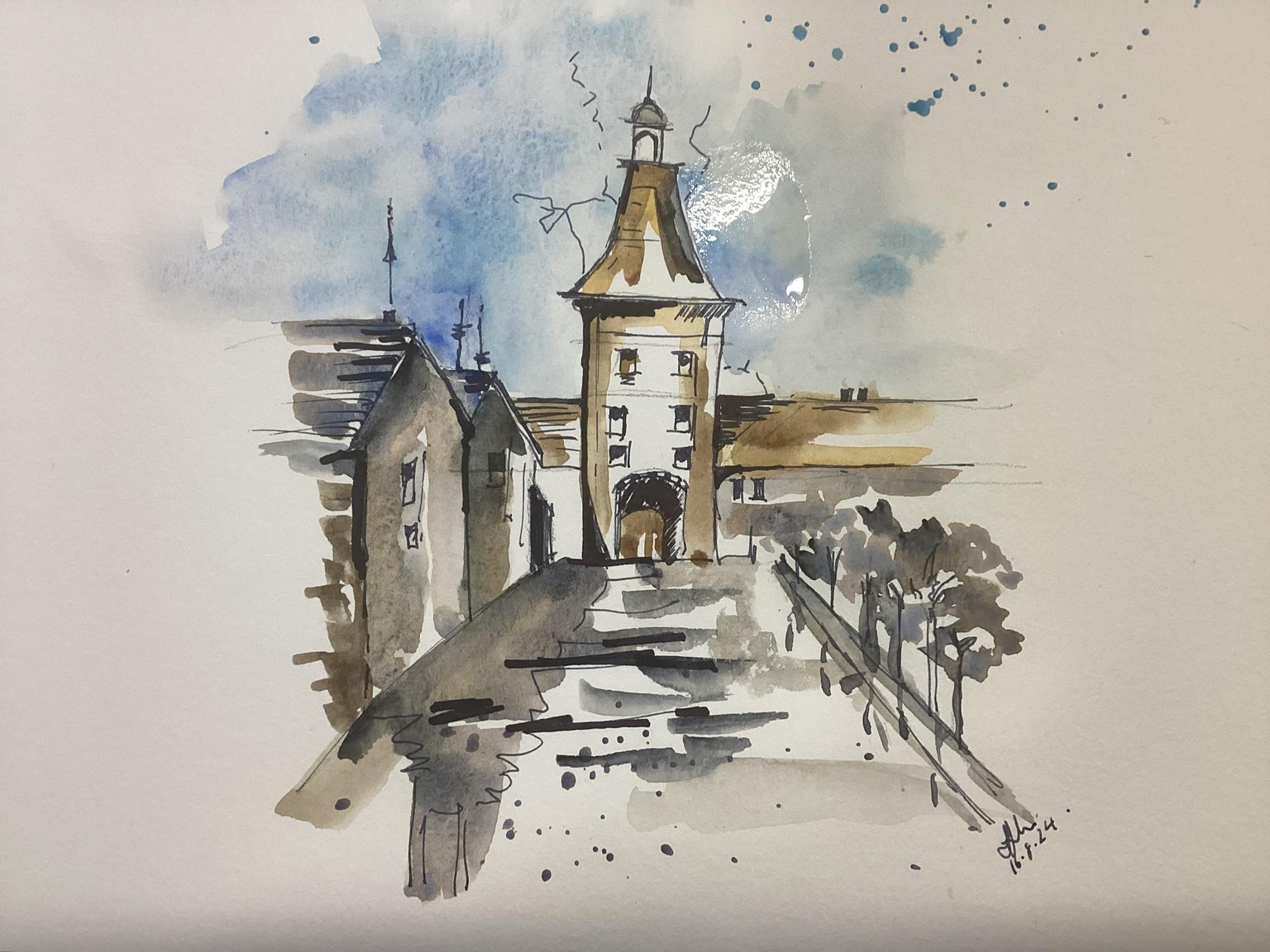 Urban sketching - image 1 - student project
