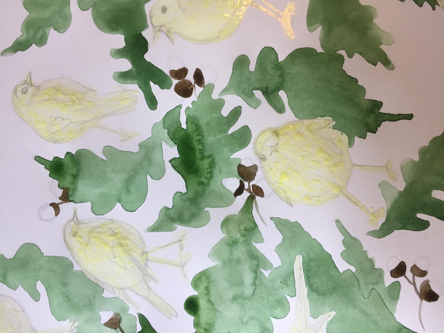 watercolour wrapping paper - image 2 - student project