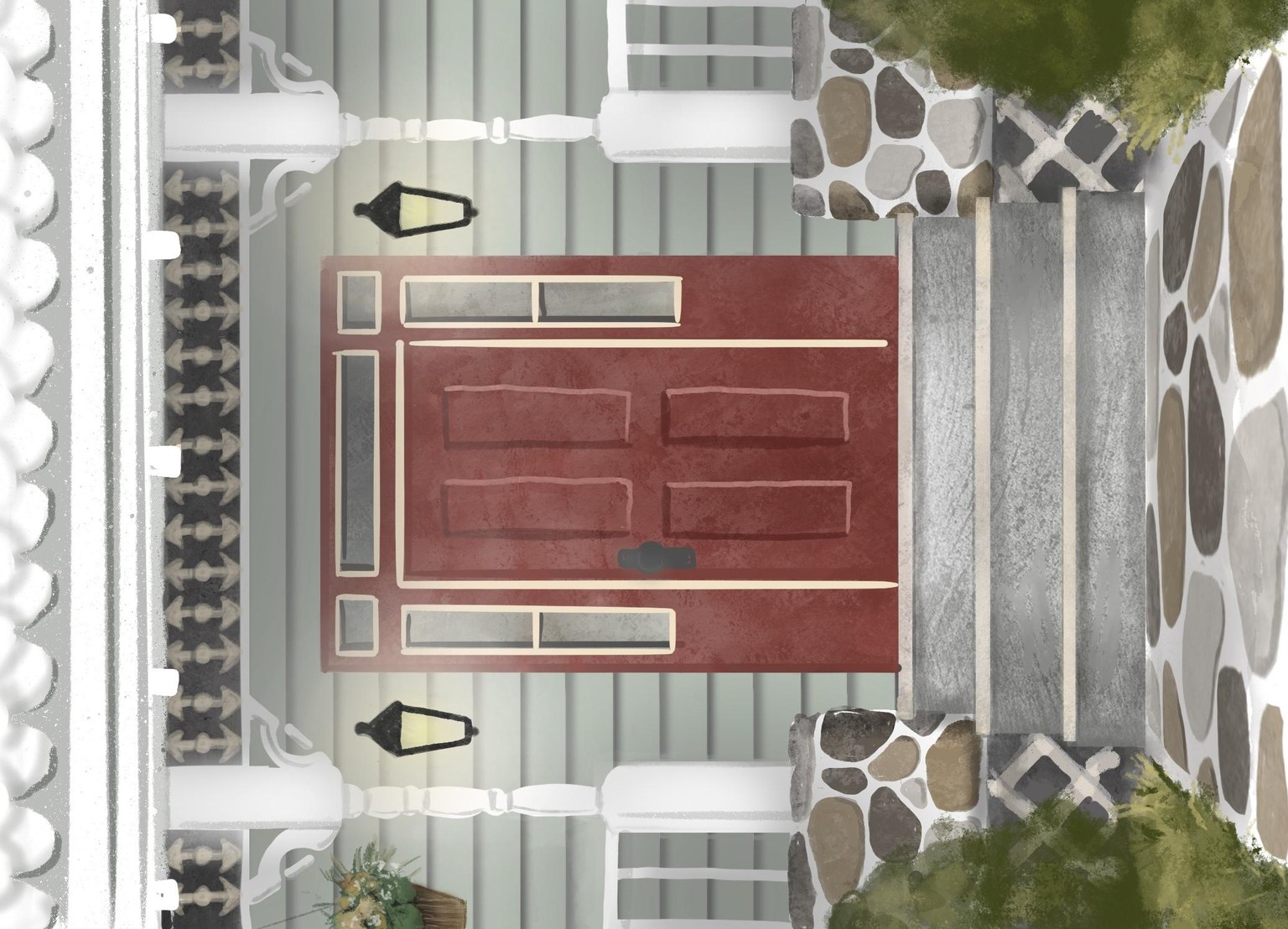 Colonial doorway - image 1 - student project