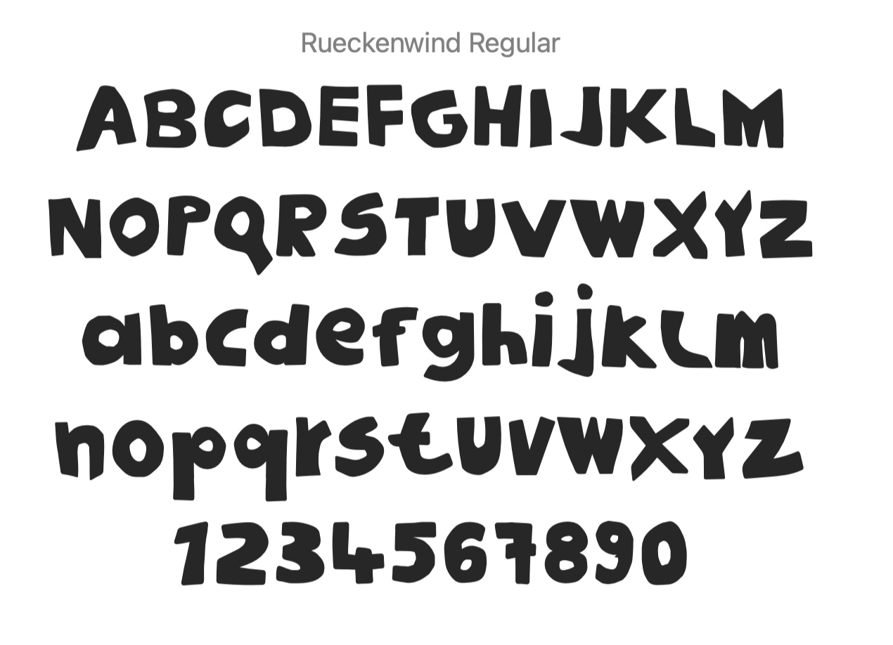 Rueckenwind Font for NGO CUBIC in Tyrol / Austria - image 3 - student project