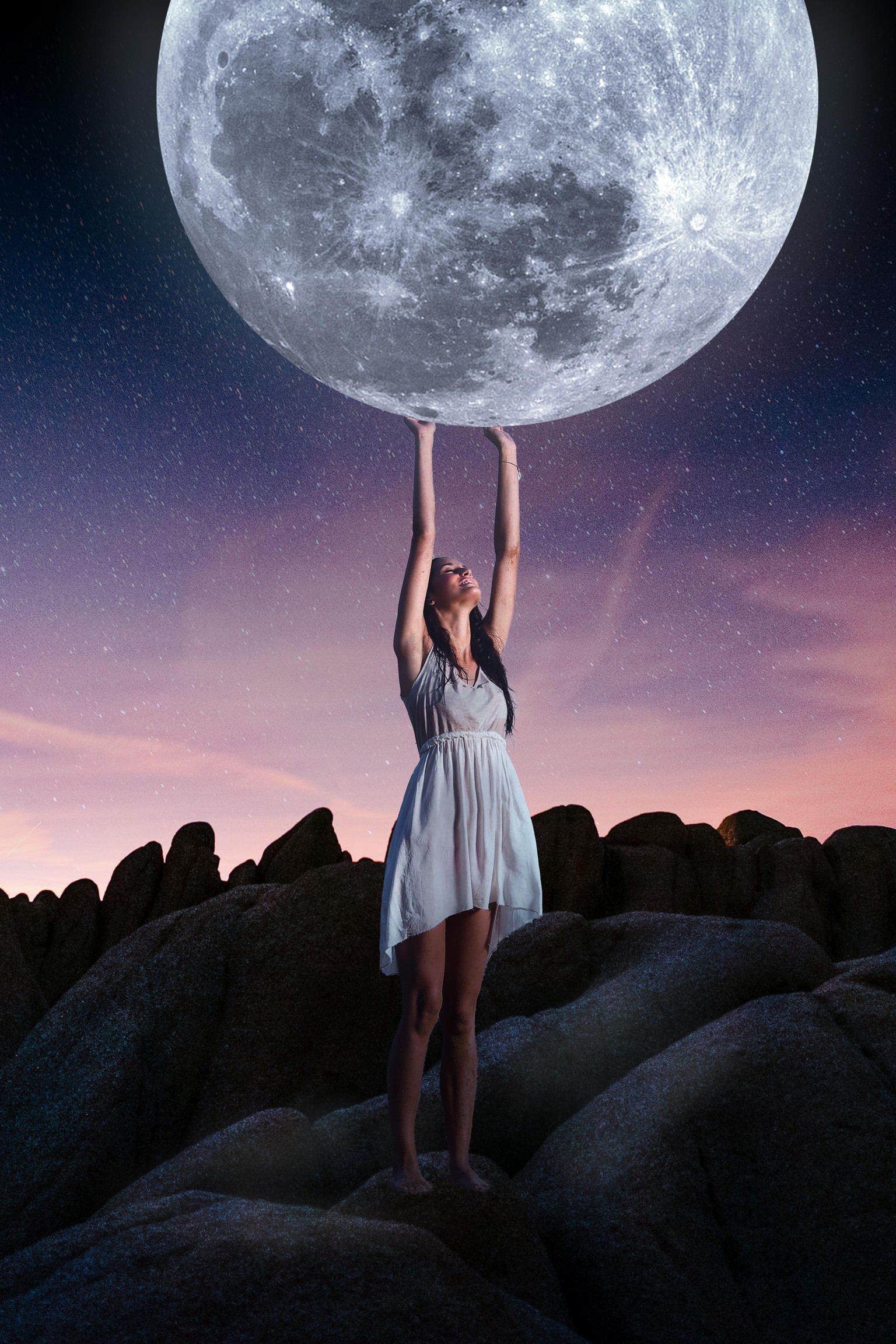 Girl and the Moon - image 1 - student project