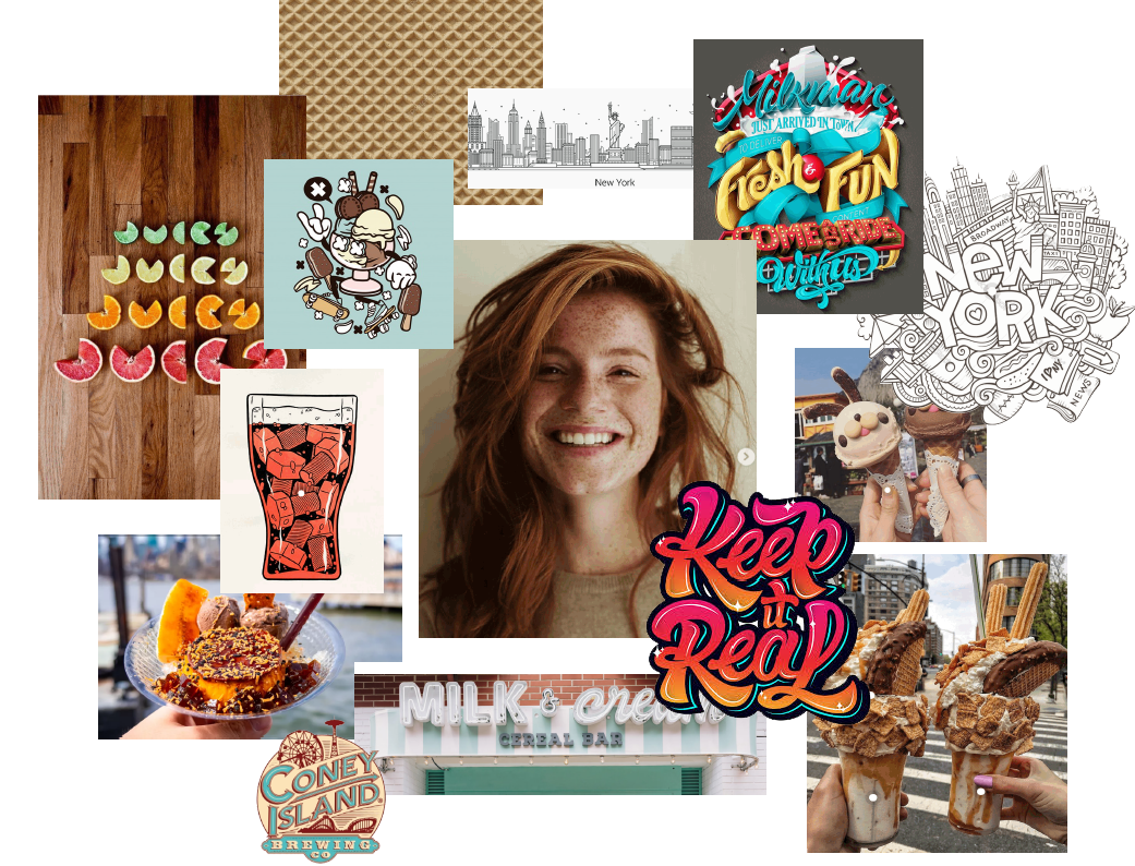 Moodboard for an ice cream store - image 4 - student project