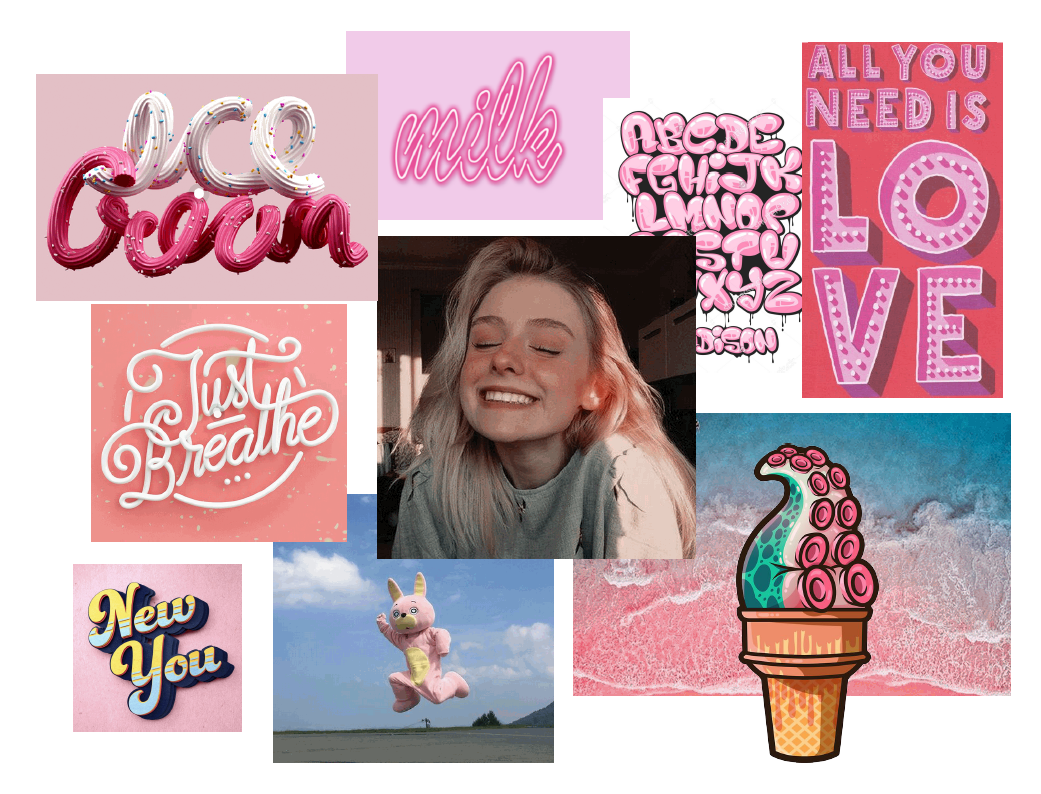 Moodboard for an ice cream store - image 2 - student project