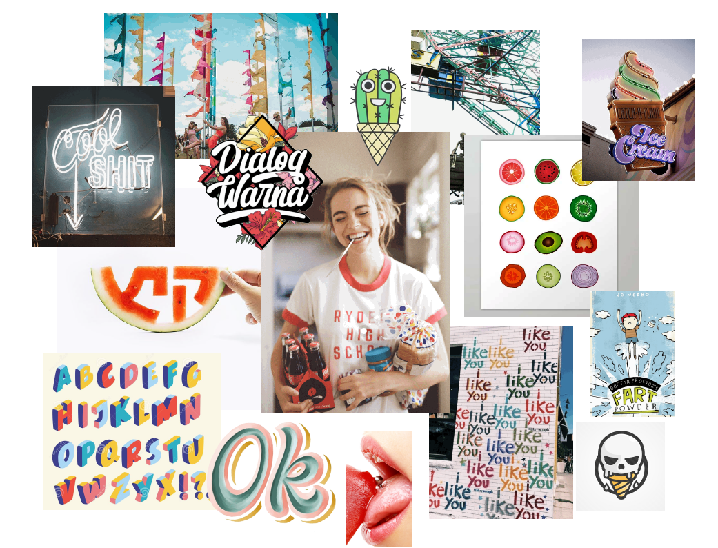 Moodboard for an ice cream store - image 5 - student project