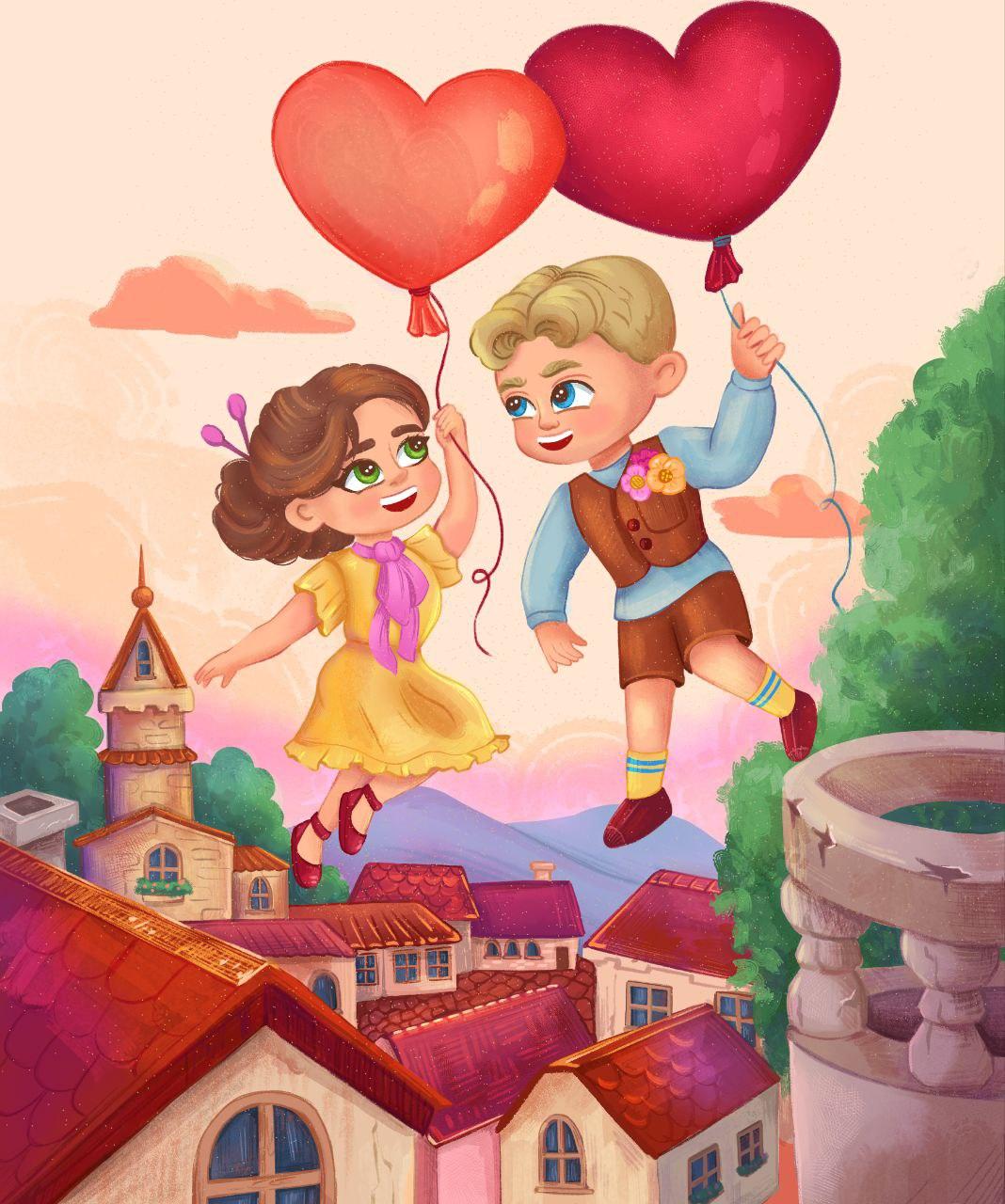 Illustrations postcards - image 1 - student project