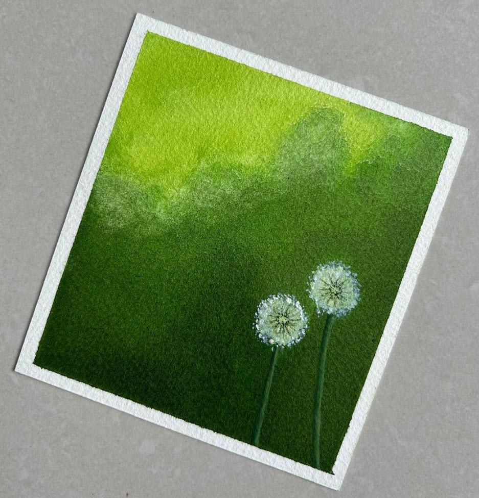 15-minute watercolor practice (completed) - image 9 - student project