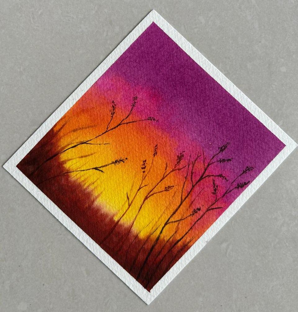 15-minute watercolor practice (completed) - image 2 - student project