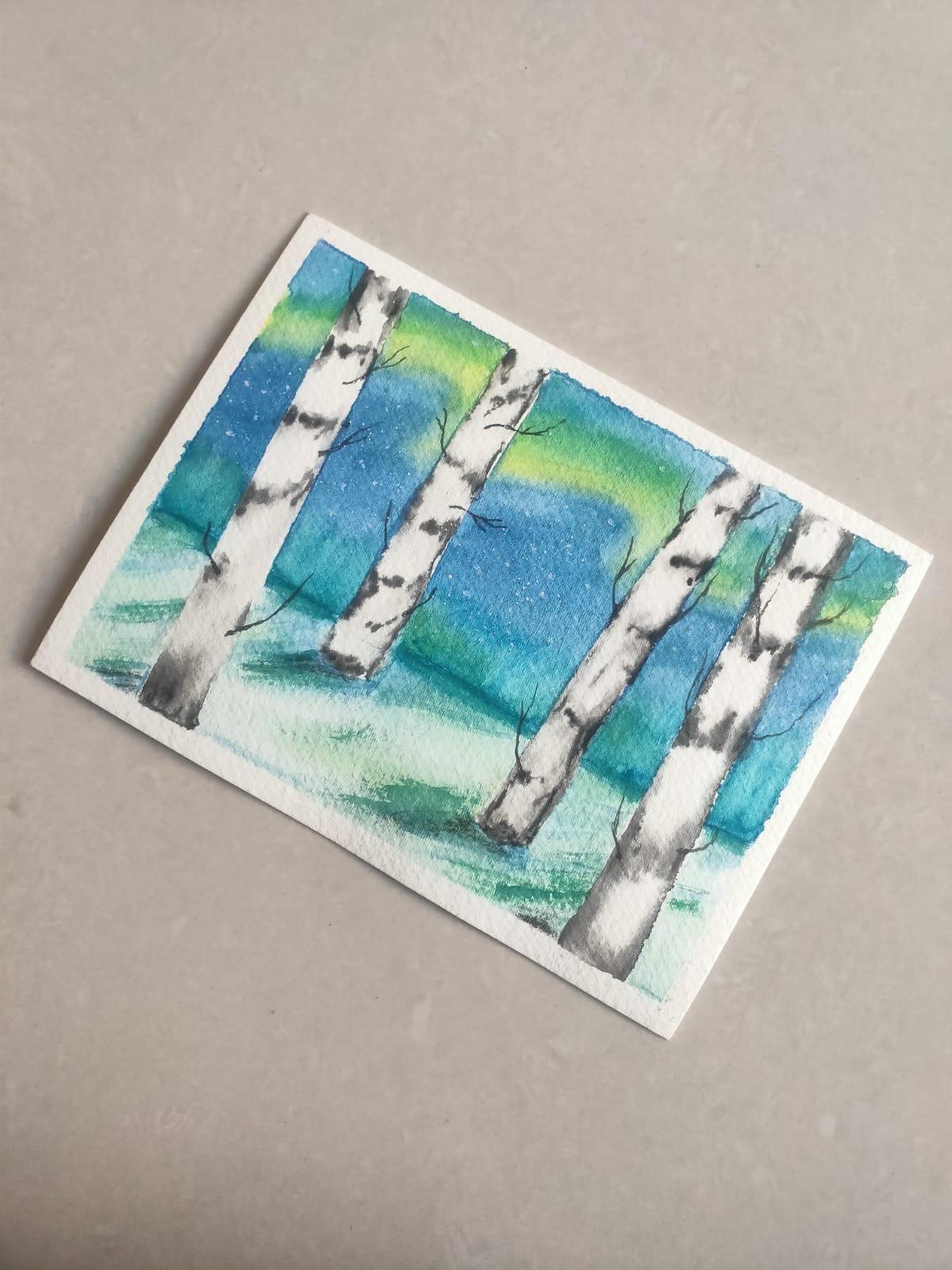 Watercolor Aurora Radiance - image 10 - student project