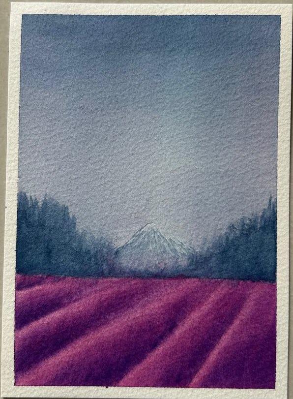 Completed Atmospheric Landscapes in Watercolor - image 7 - student project