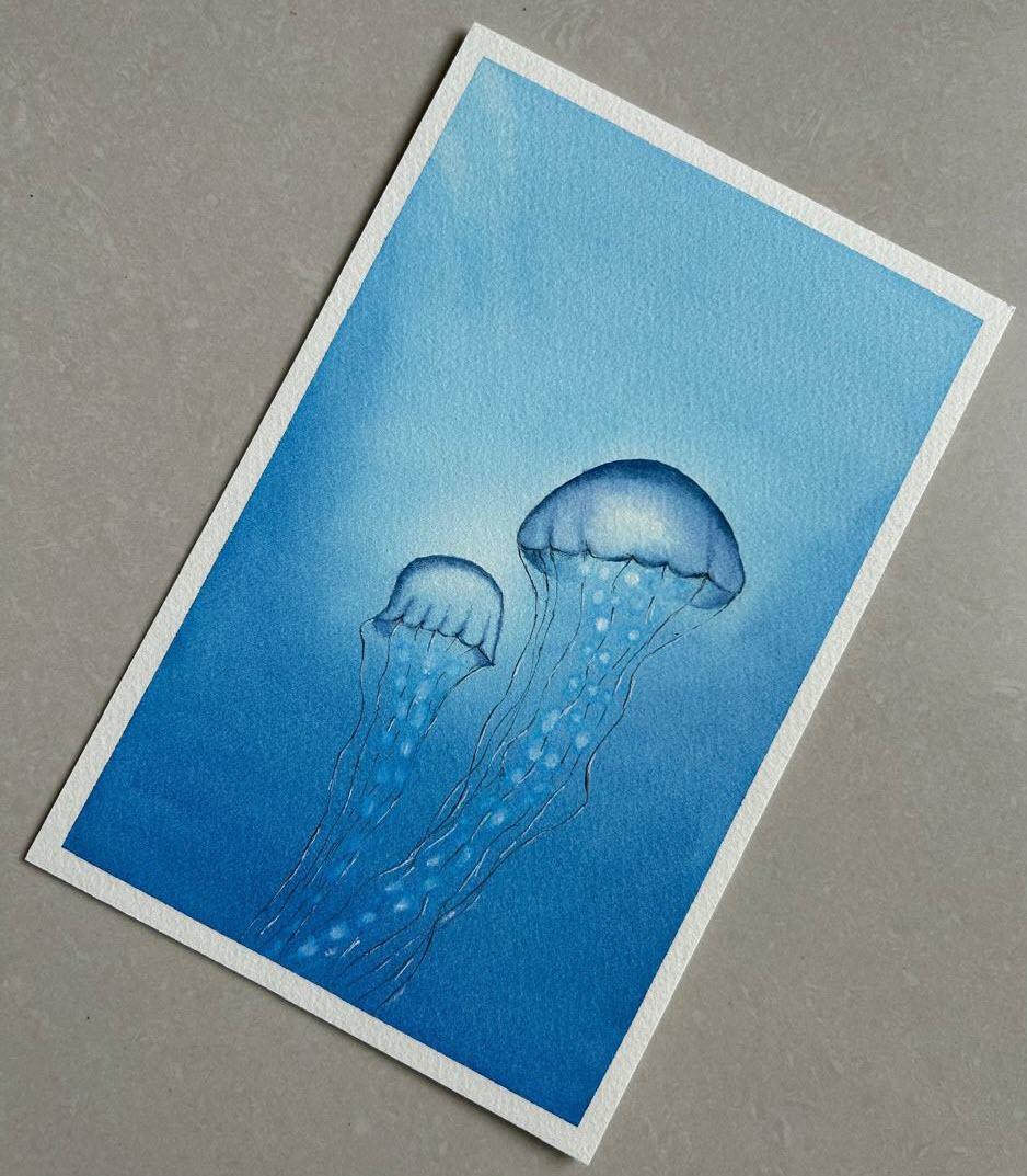 Underwater world with watercolors - completed - image 3 - student project