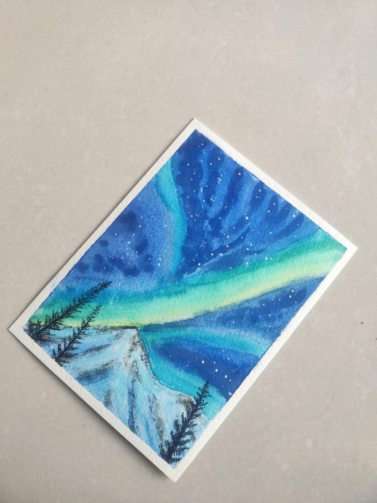 Watercolor Aurora Radiance - image 3 - student project
