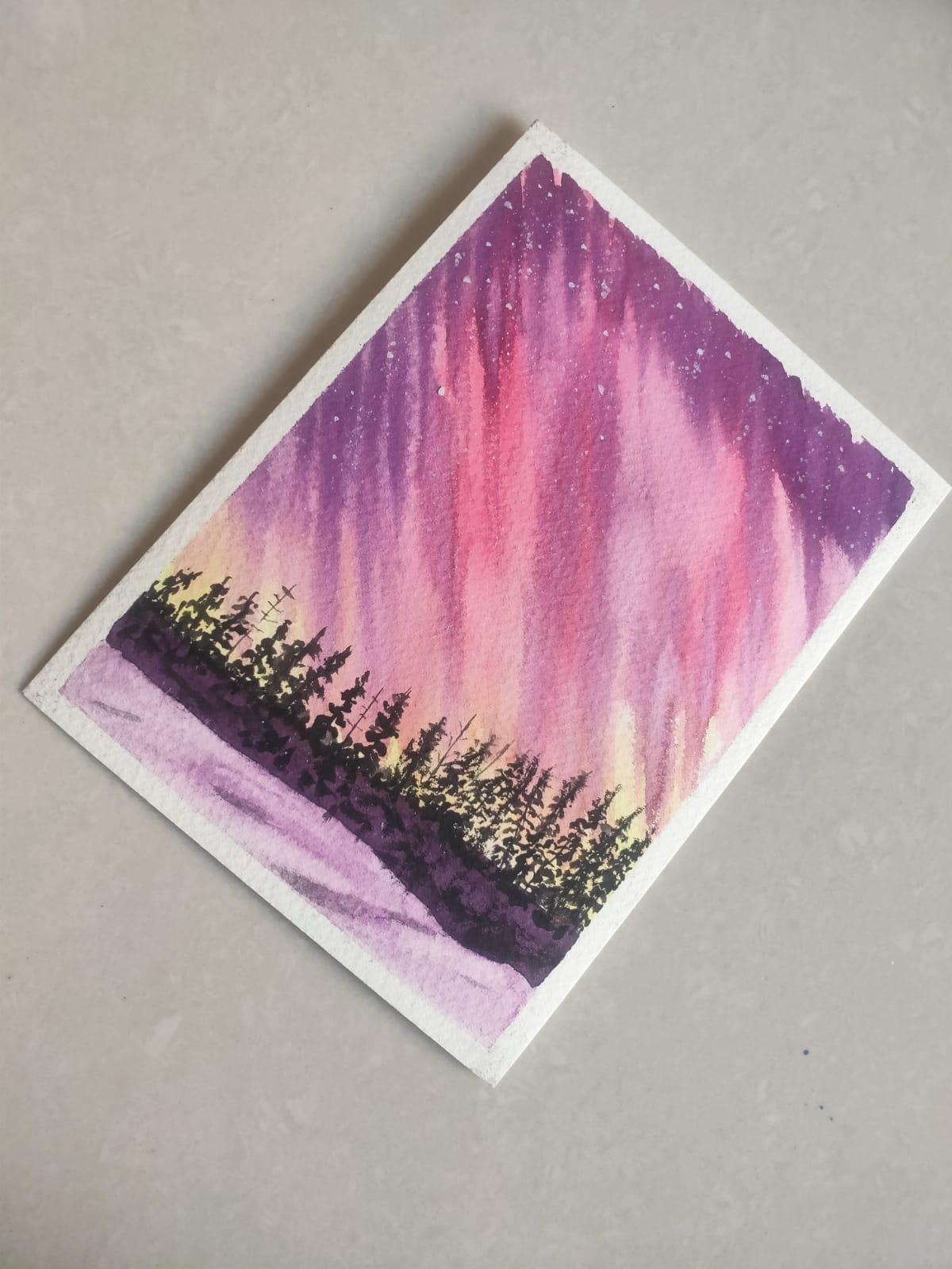 Watercolor Aurora Radiance - image 9 - student project
