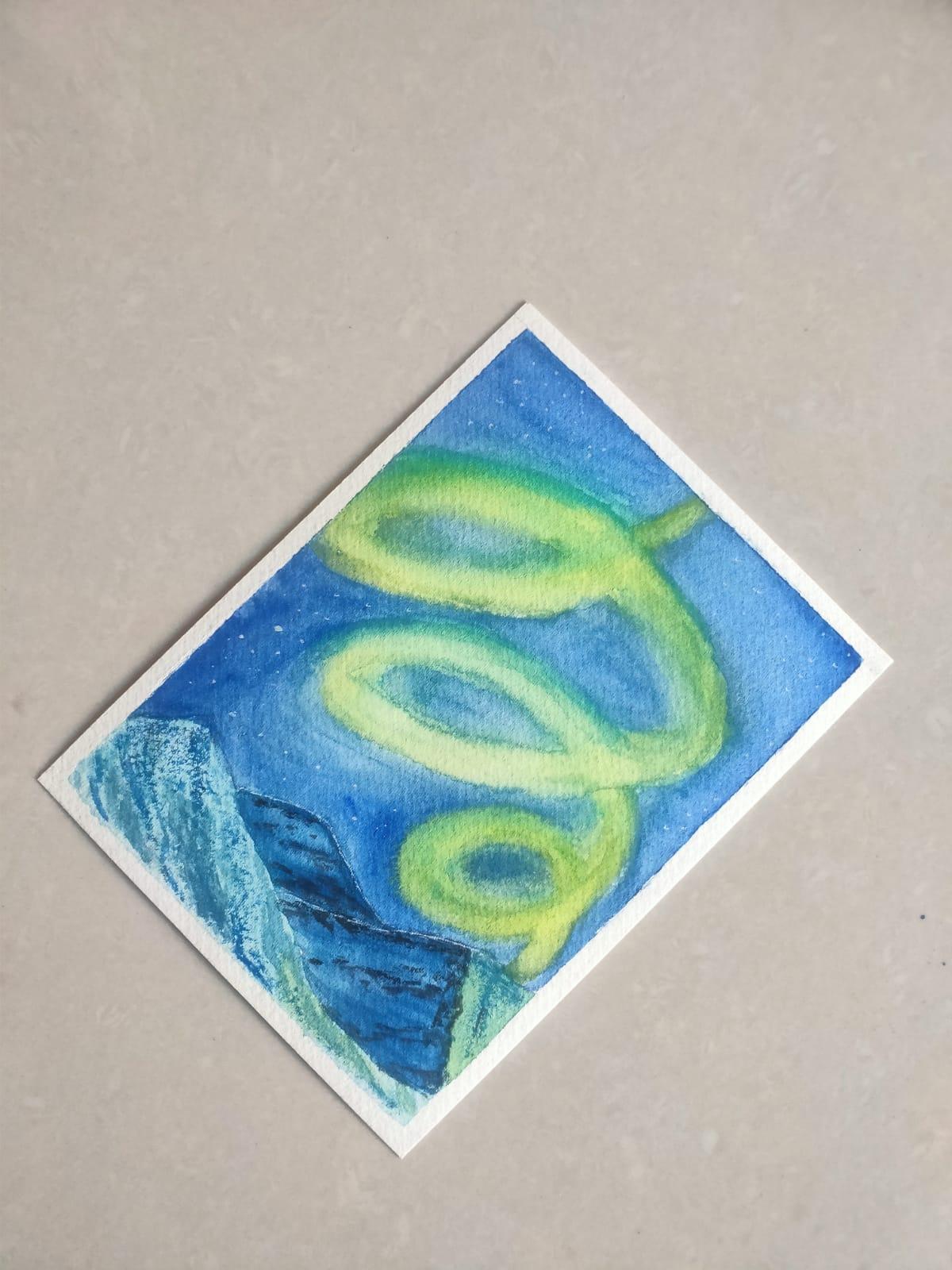Watercolor Aurora Radiance - image 2 - student project