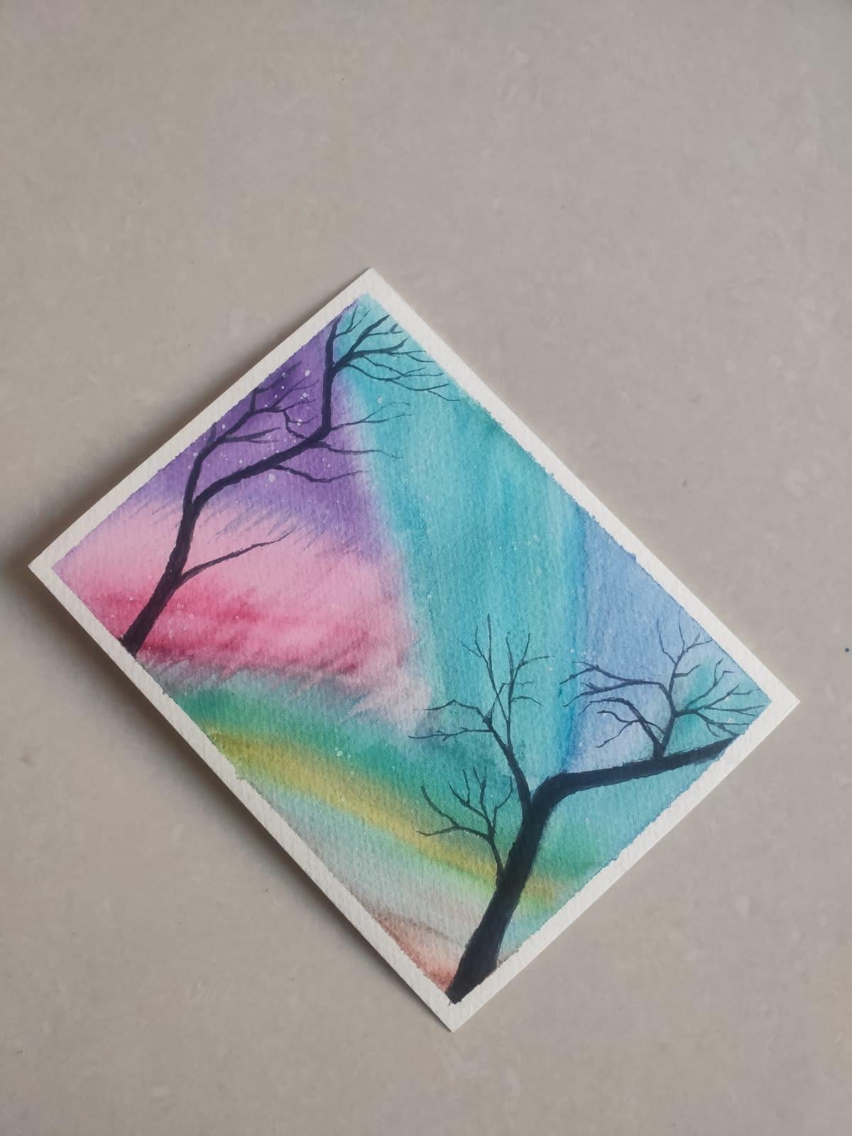 Watercolor Aurora Radiance - image 6 - student project