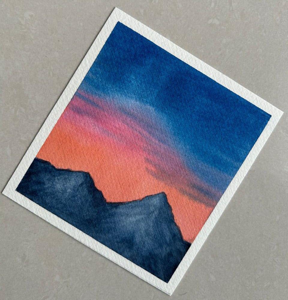 15-minute watercolor practice (completed) - image 6 - student project
