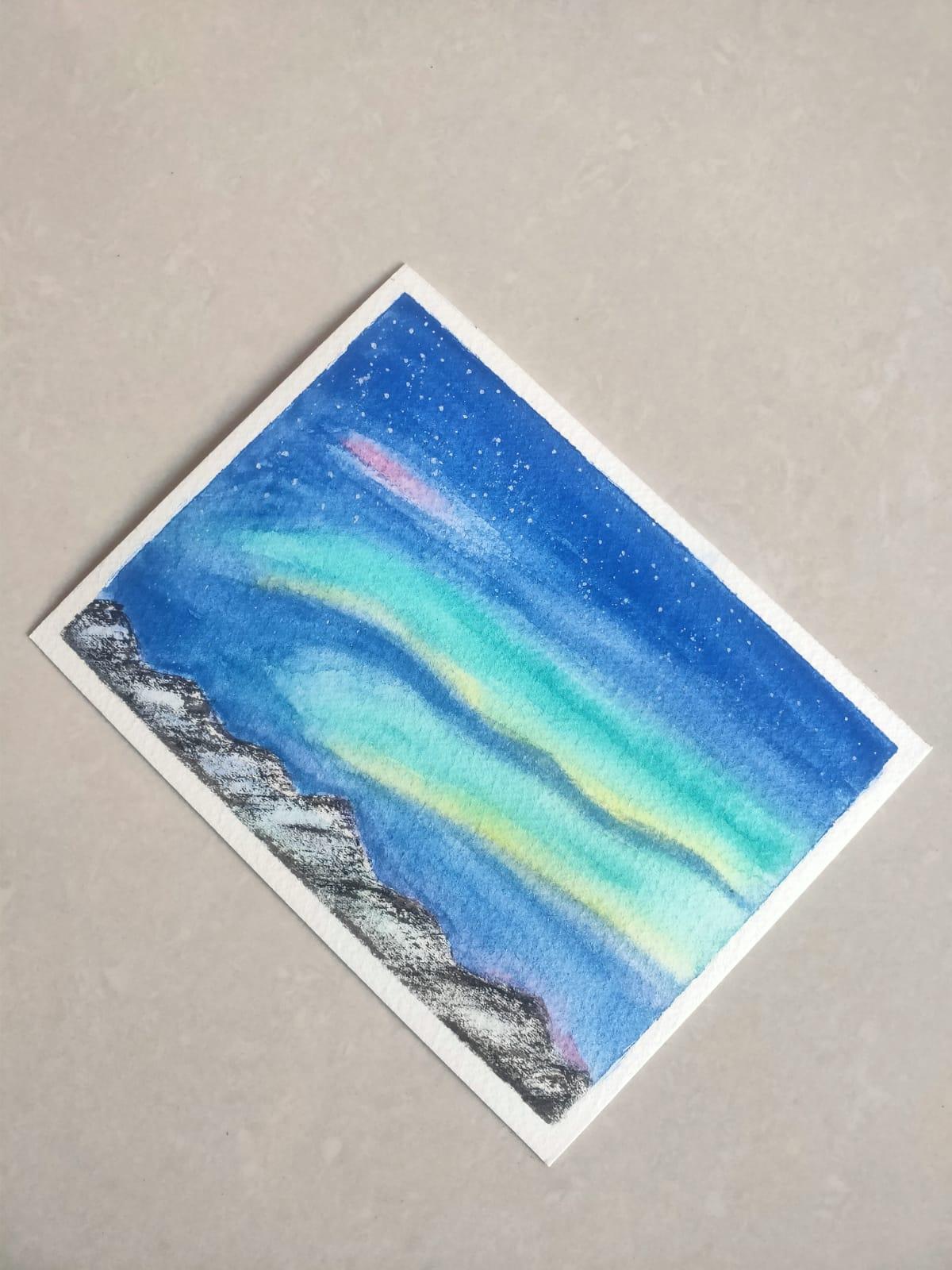 Watercolor Aurora Radiance - image 1 - student project