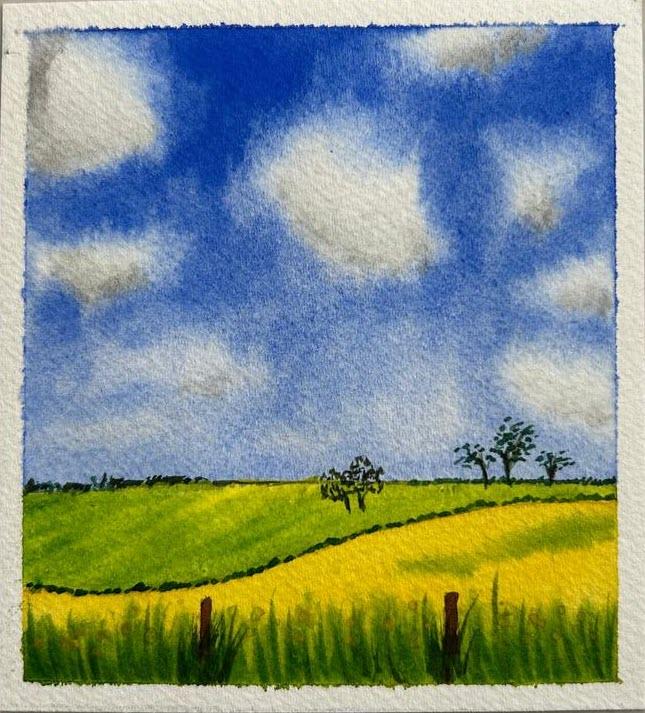 The Ultimate Guide to Painting Skies in Watercolor - image 2 - student project