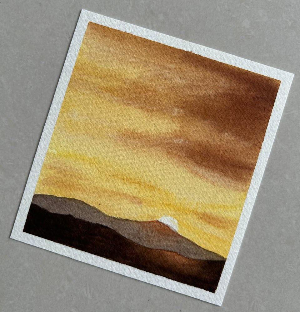 15-minute watercolor practice (completed) - image 12 - student project