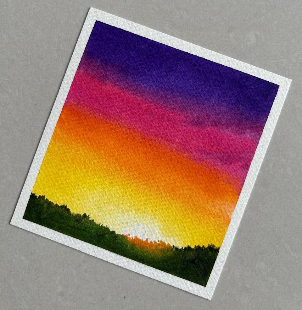15-minute watercolor practice (completed) - image 13 - student project