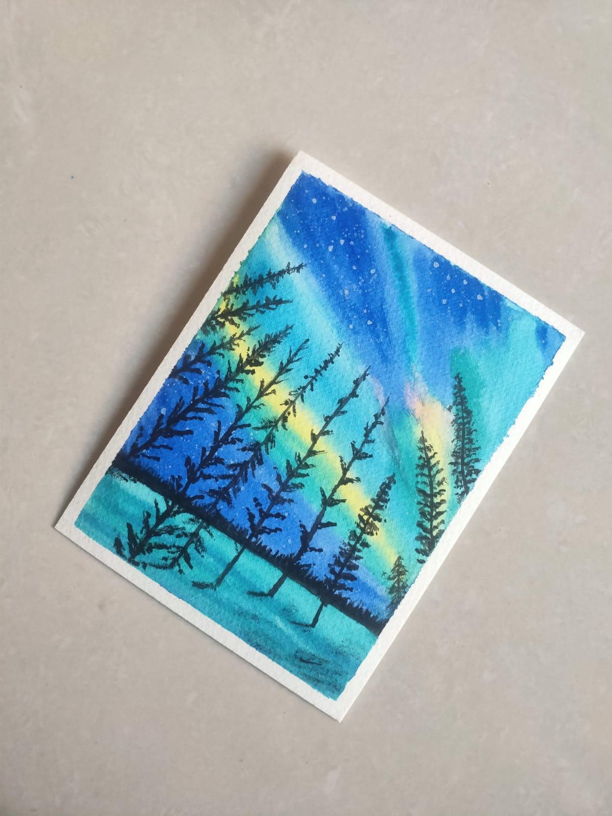 Watercolor Aurora Radiance - image 7 - student project