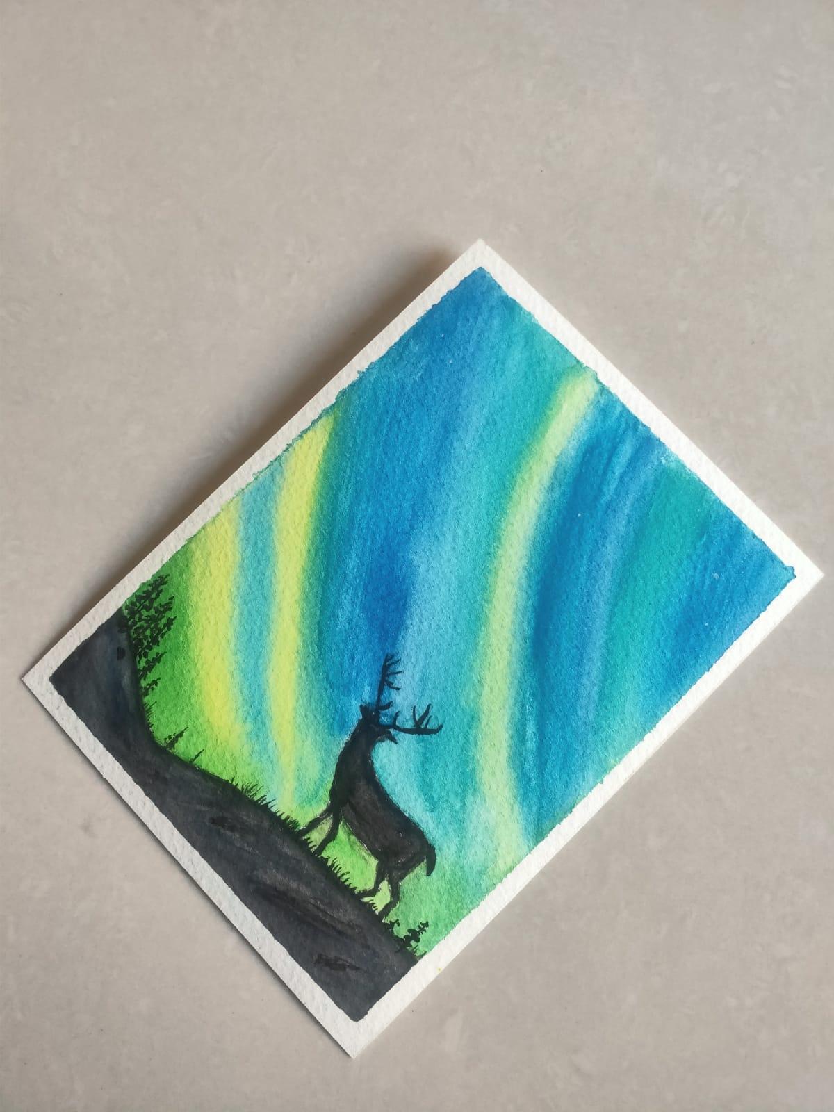 Watercolor Aurora Radiance - image 8 - student project