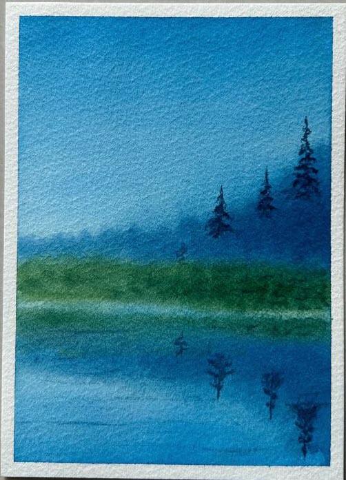 Completed Atmospheric Landscapes in Watercolor - image 5 - student project