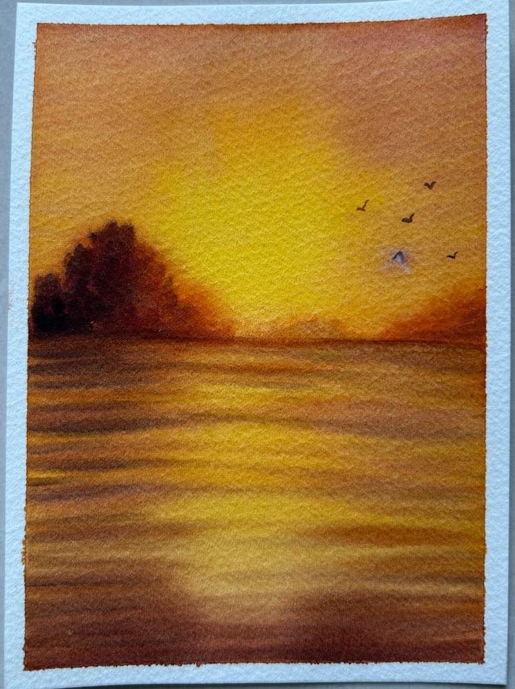 Completed Atmospheric Landscapes in Watercolor - image 2 - student project