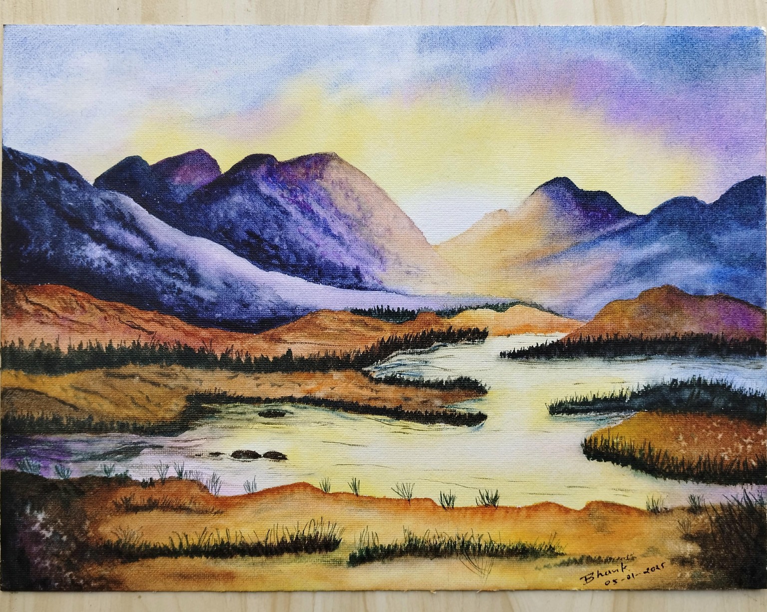 Mountain sun rise - image 1 - student project