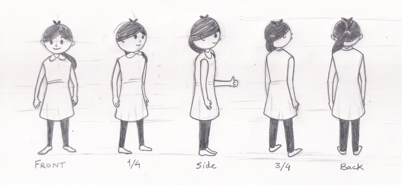 Character views and mini-comic - image 2 - student project