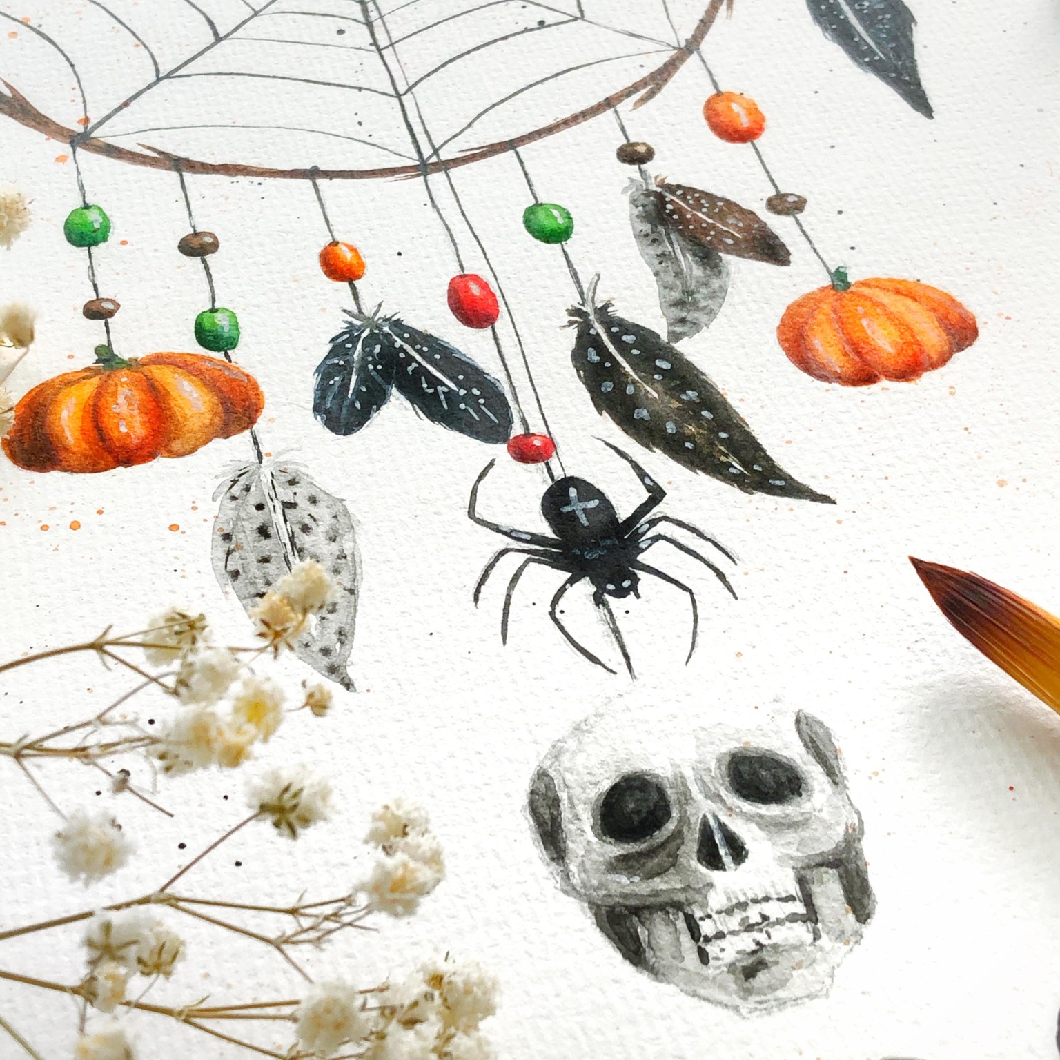 Halloween Dreamcatcher - image 2 - student project