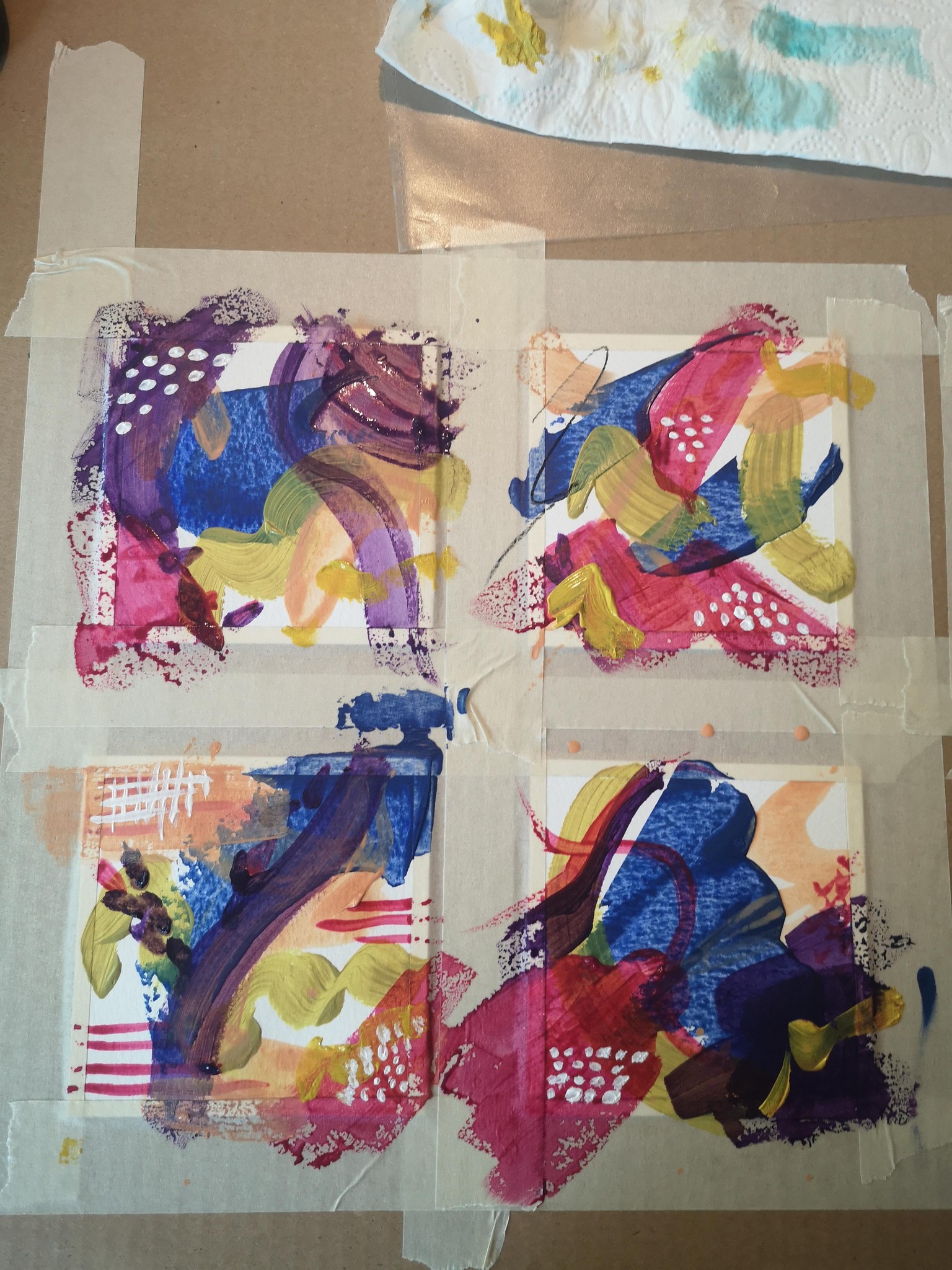 Kurs Abstrakte Acryl Bilder - image 8 - student project