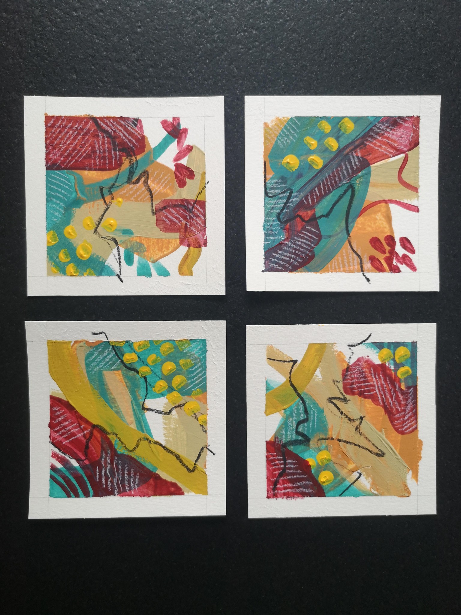 Kurs Abstrakte Acryl Bilder - image 2 - student project