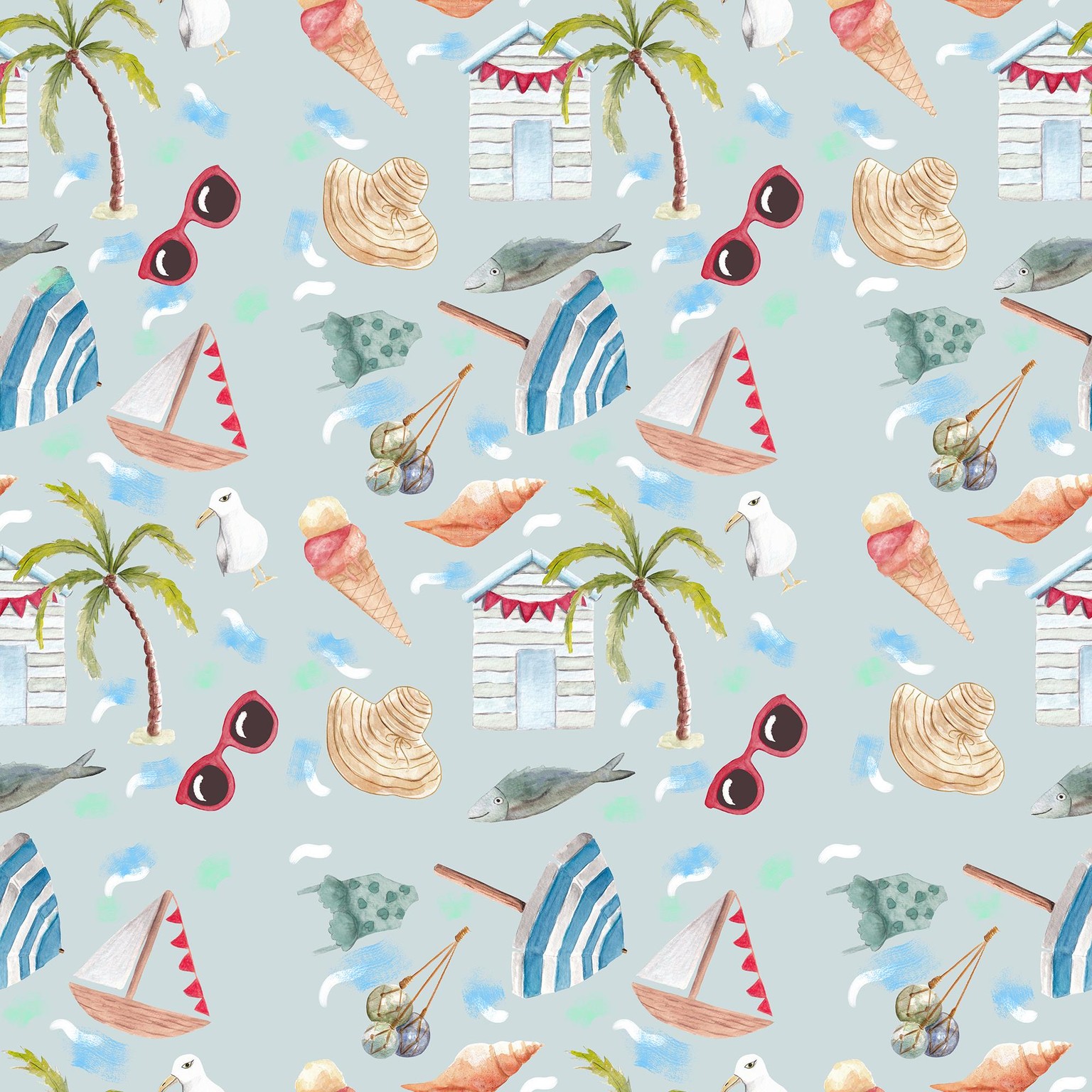 Nautical pattern - image 1 - student project