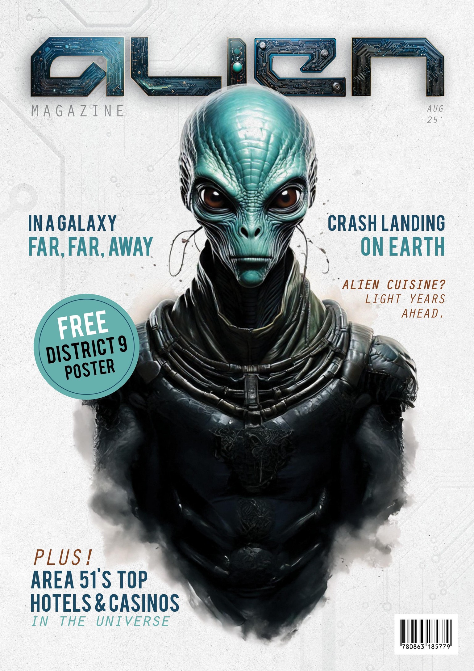 Alien Magazine Mockup - image 1 - student project