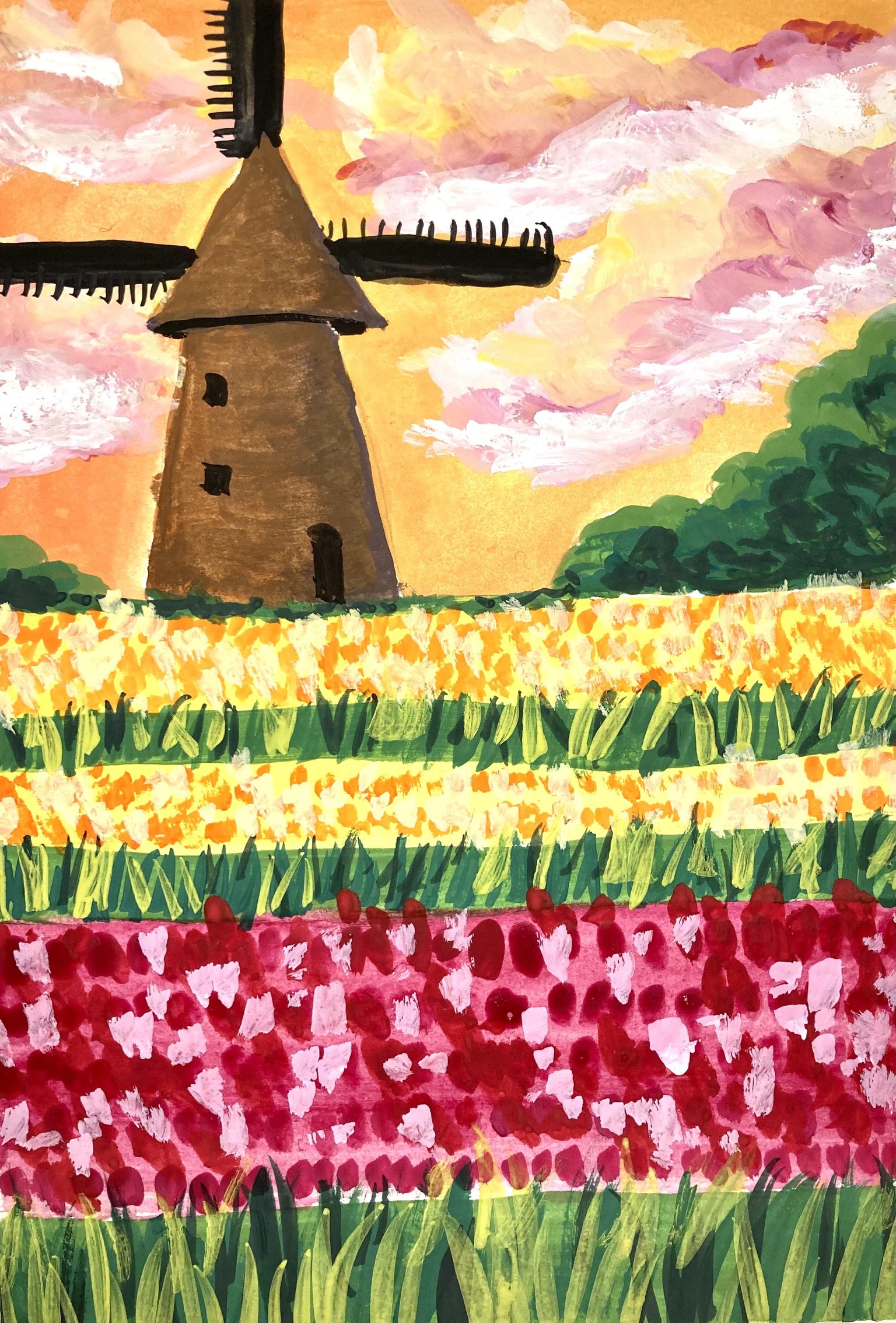 Gouache mini paintings - image 2 - student project