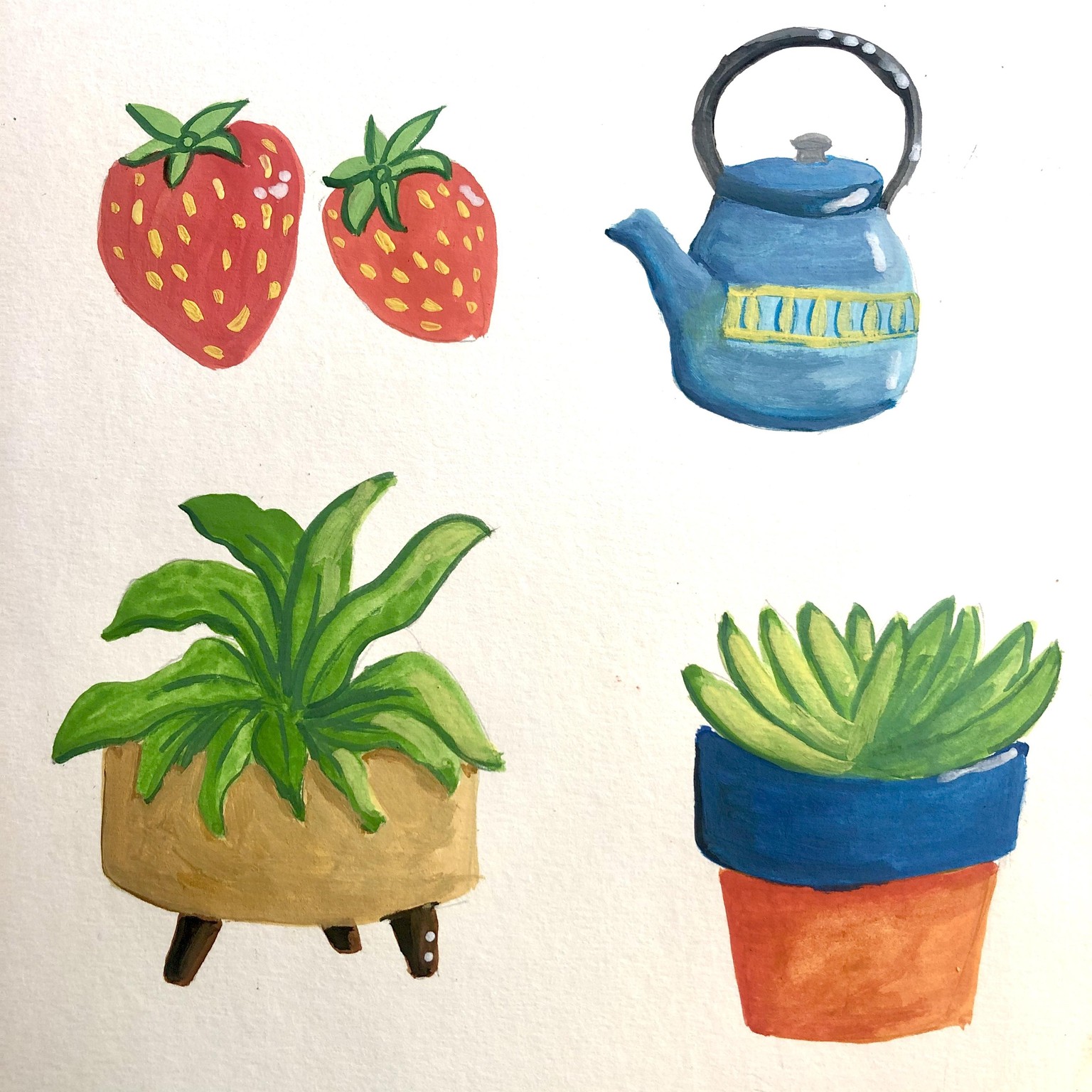 Gouache fun - image 1 - student project