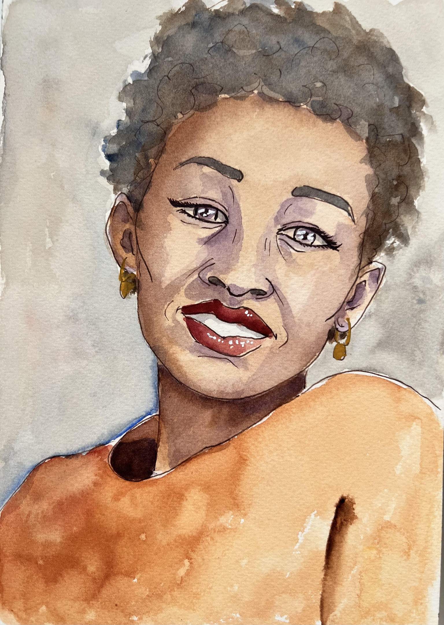 Smiling Woman - image 1 - student project