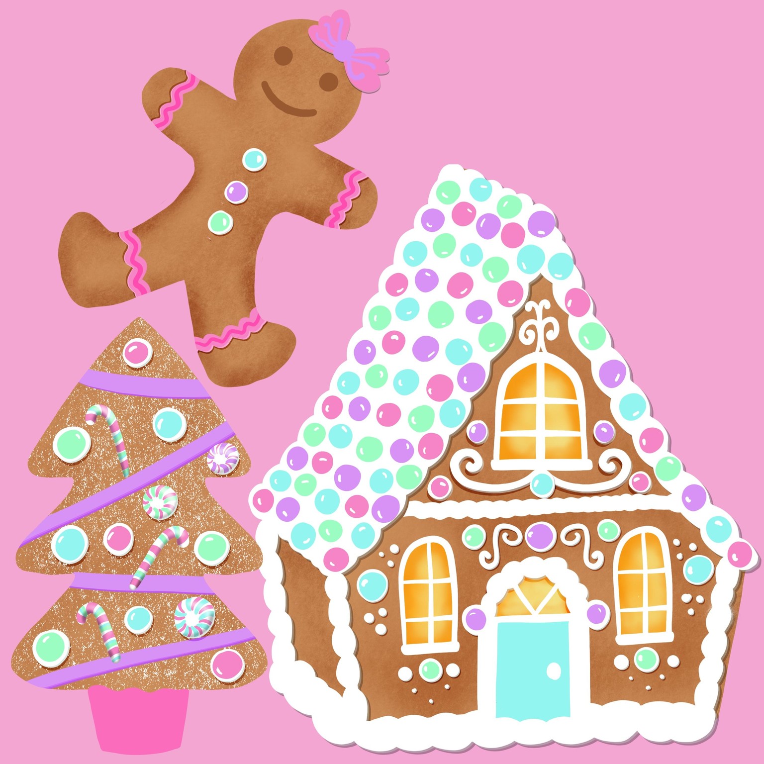 Gingerbread design elements - image 1 - student project