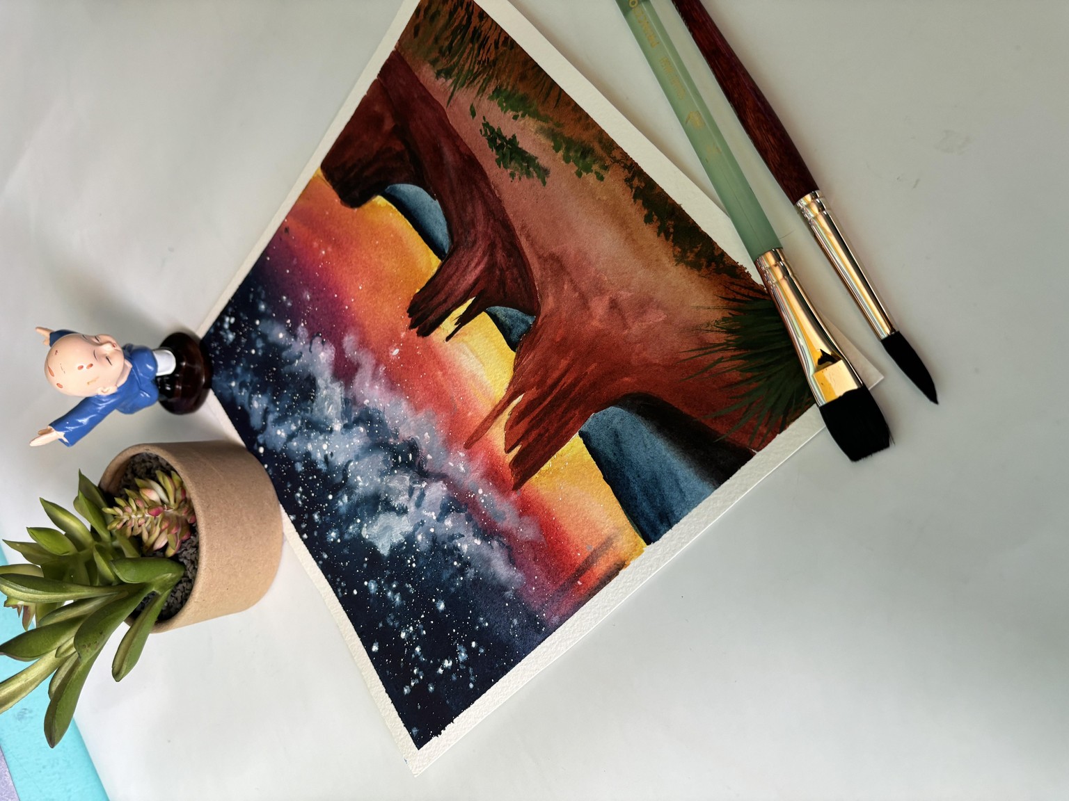 Desert painting - image 1 - student project