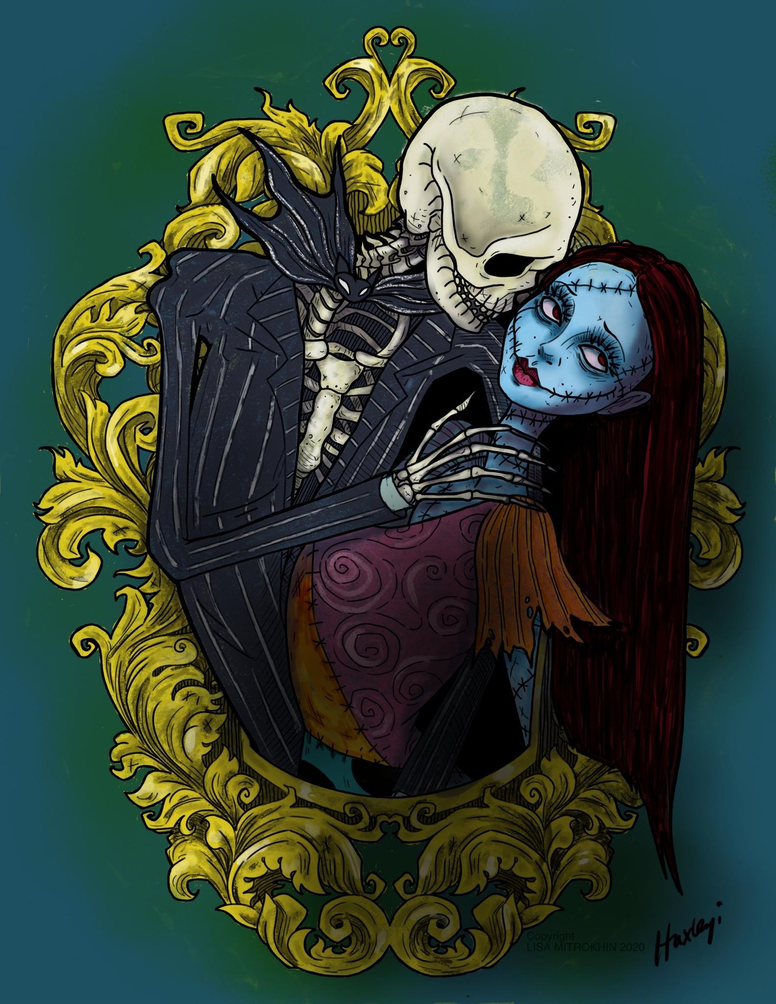 Jack and Sally Coloring page - image 1 - student project