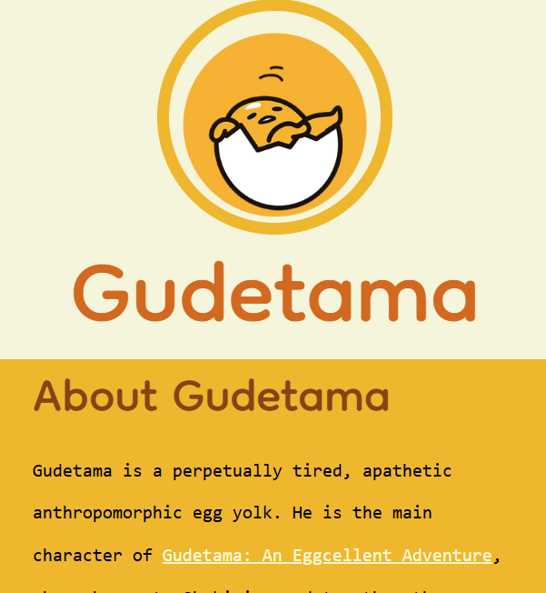 Gudetama - image 1 - student project