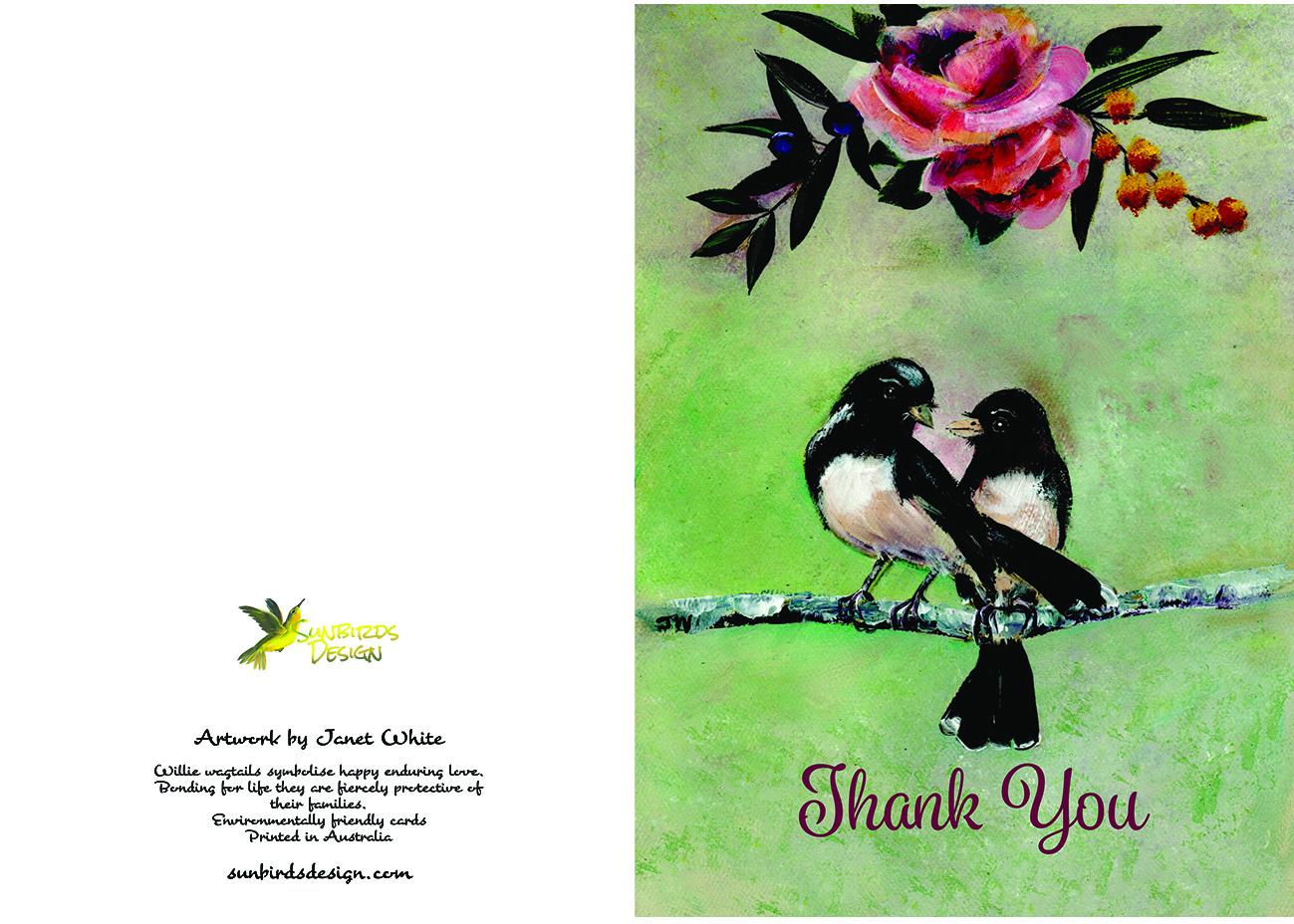 Wedding Thank You Card - image 1 - student project