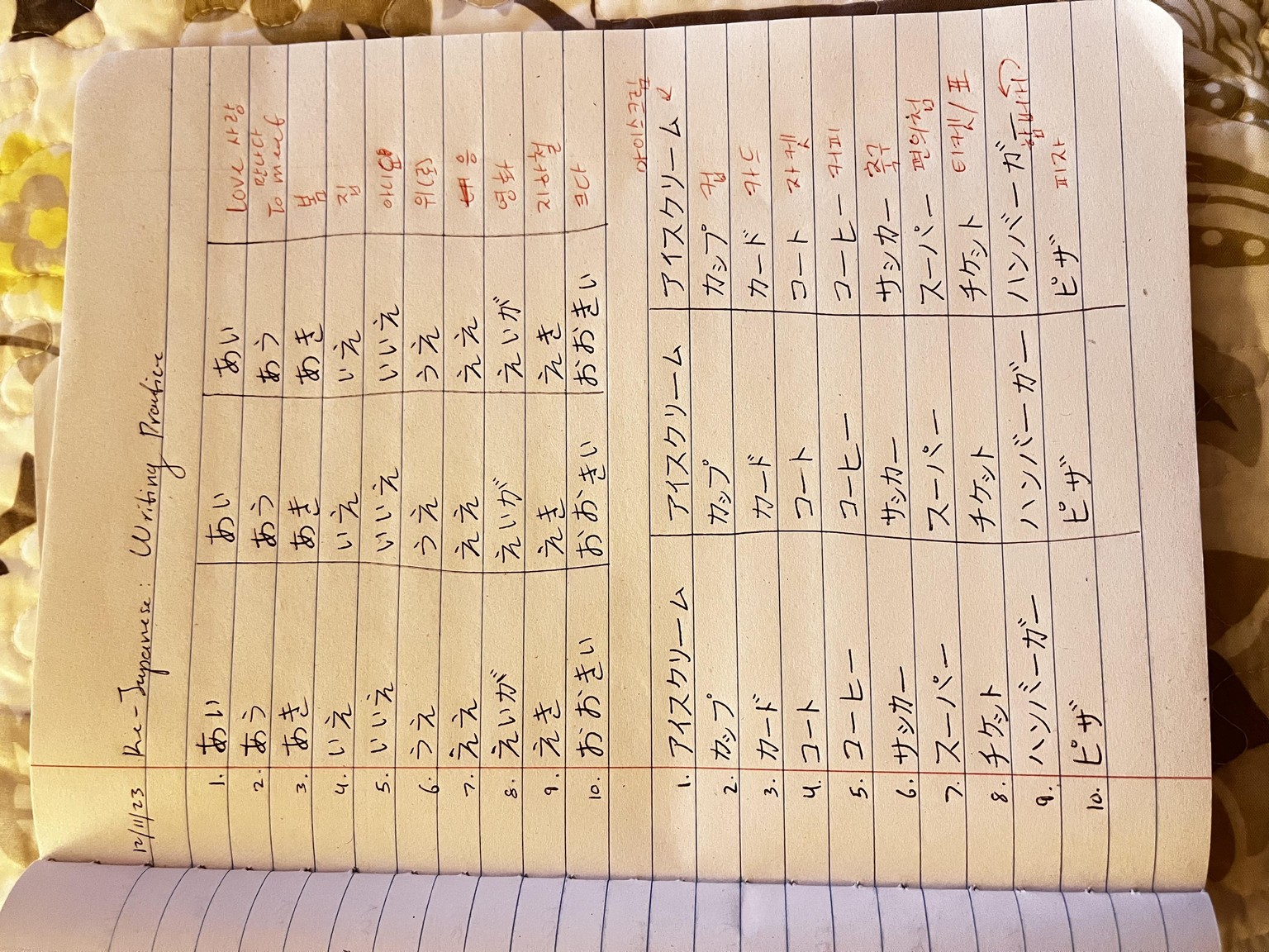 Hiragana & Katakana Writing Practice - image 1 - student project
