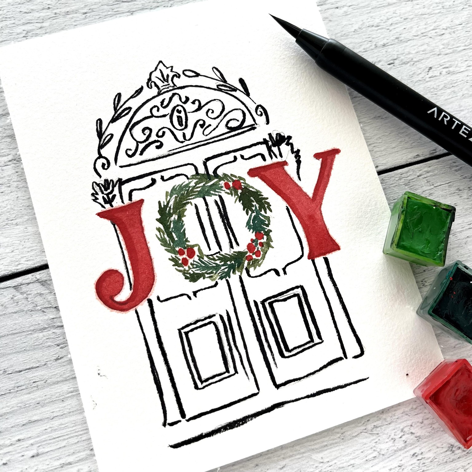Easy Holiday Cards Class by Irina Trzaskos - image 3 - student project